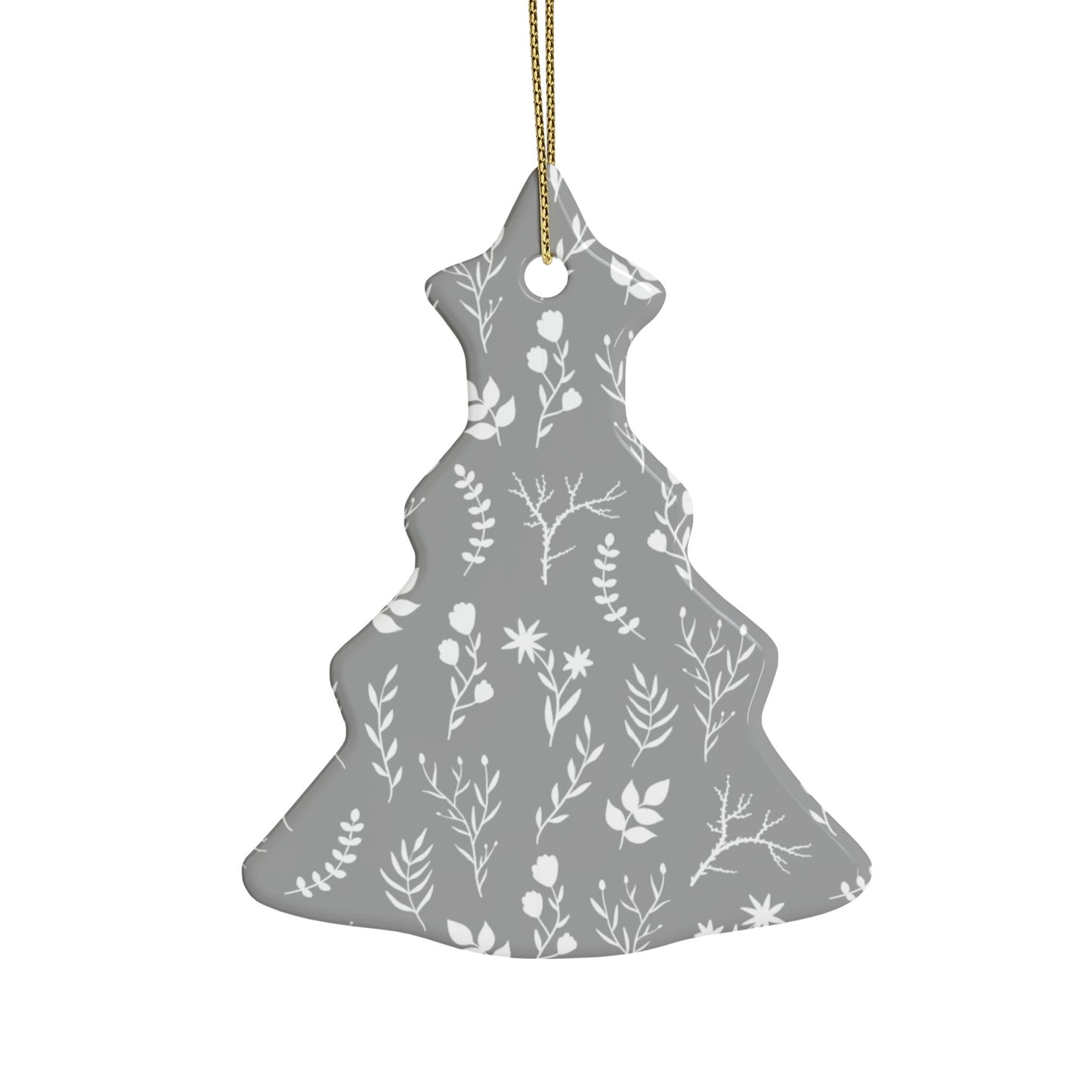 Heart-Shaped Ceramic Ornaments, Floral Christmas Decorations, Personalized Holiday Gifts, Unique Tree Ornaments, Wedding Favors