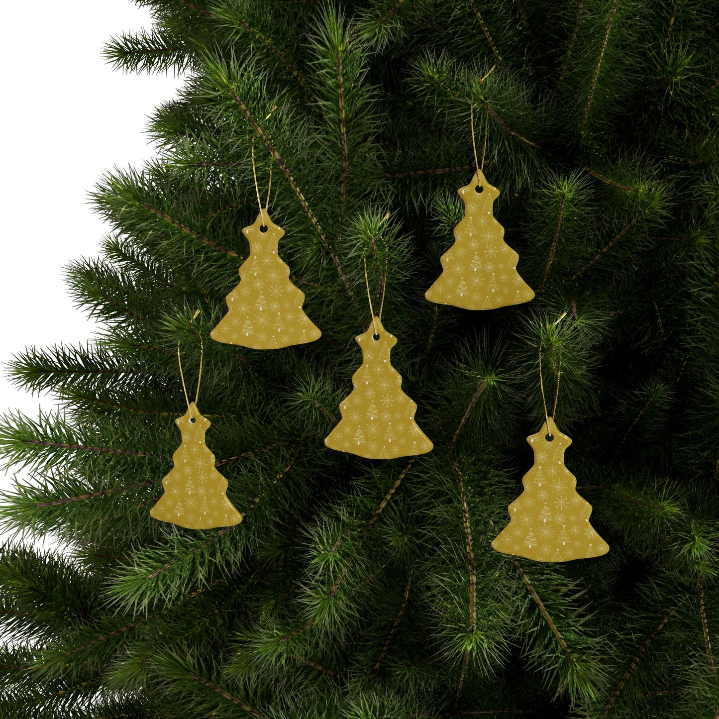 Heart-Shaped Ceramic Ornaments, Holiday Decor, Christmas Tree Ornaments, Unique Gift, Festive Home Decoration
