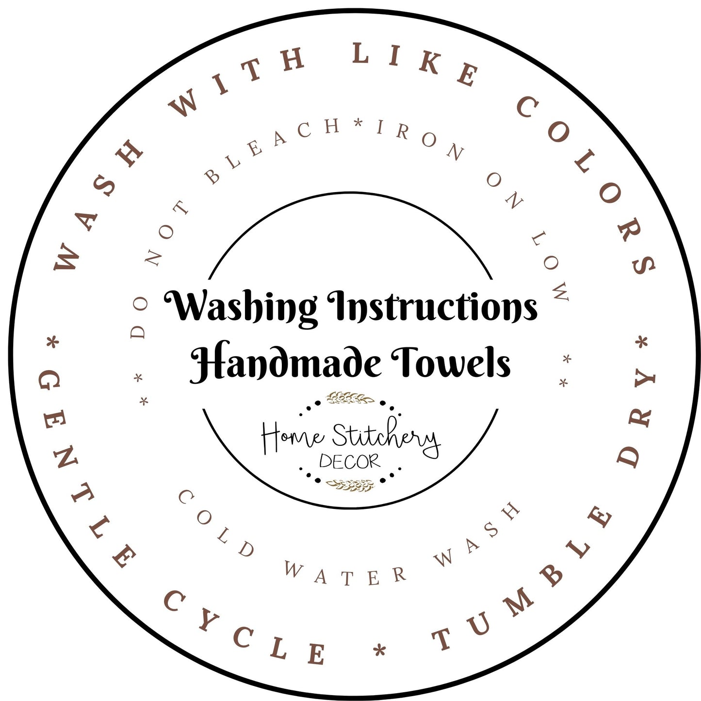 Handmade Blue Farmhouse Cotton Tea Towel