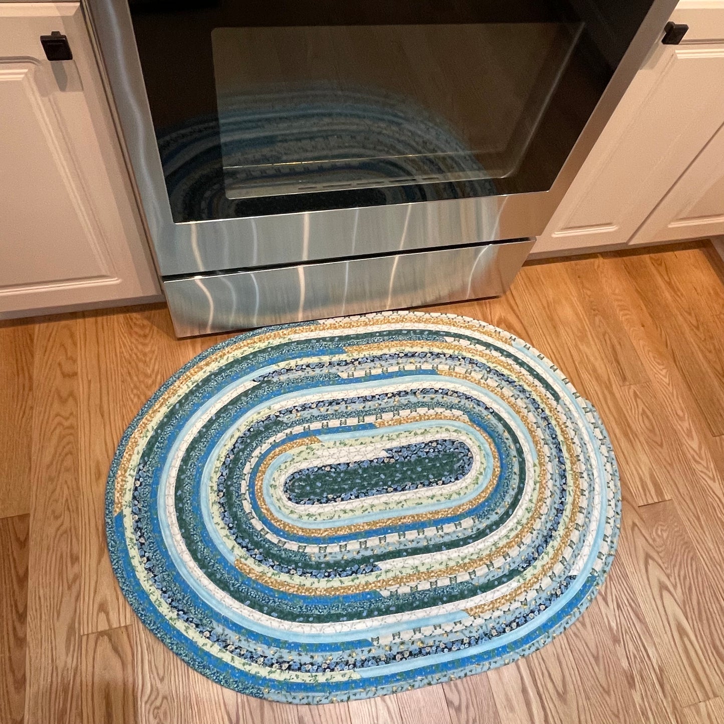Modern Farmhouse Kitchen Accent Rug Floral Cotton Rug