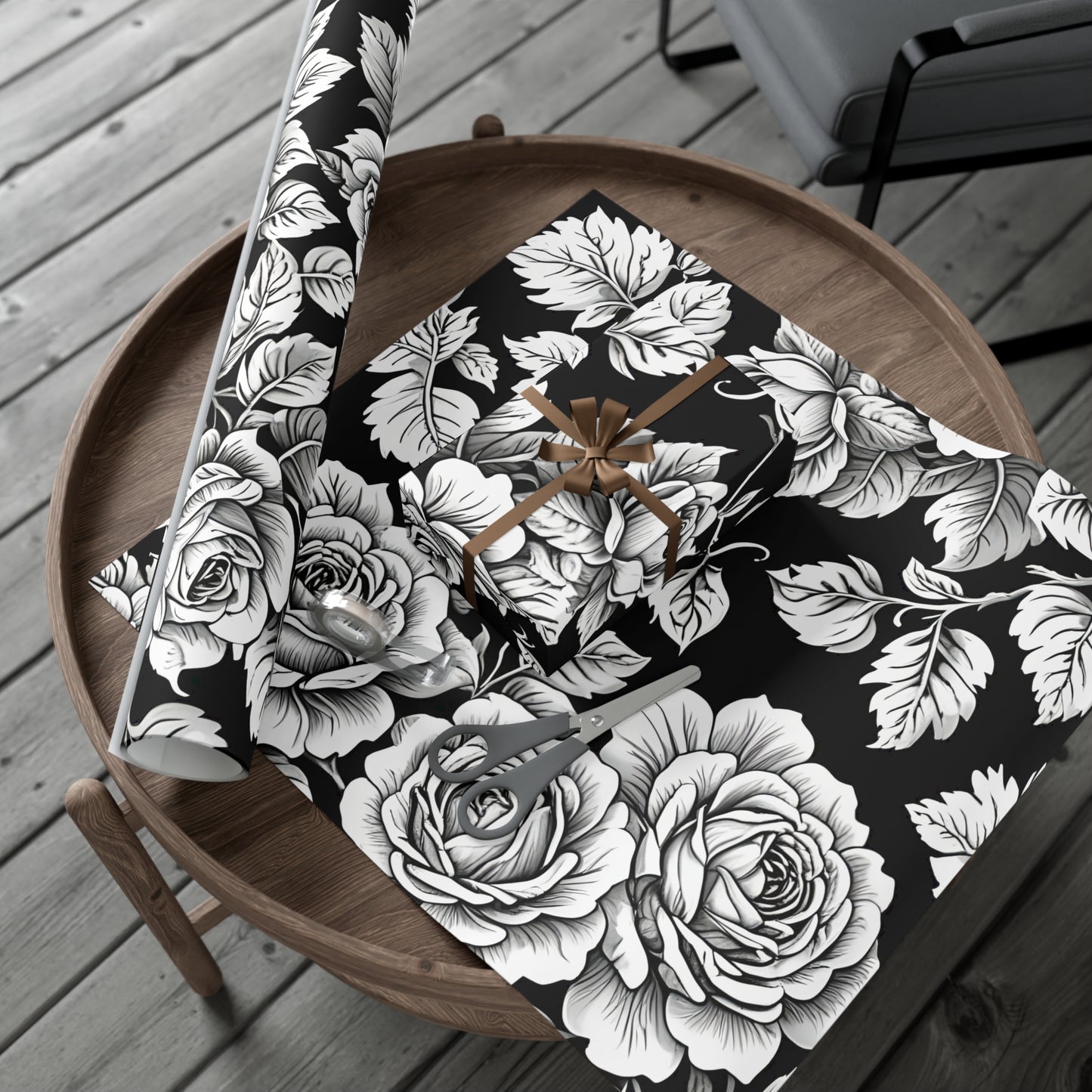 Elegant Floral Gift Wrap Papers, Premium Wrapping Paper for Special Occasions, Birthday, Wedding, Christmas, Eco-friendly Wrapping