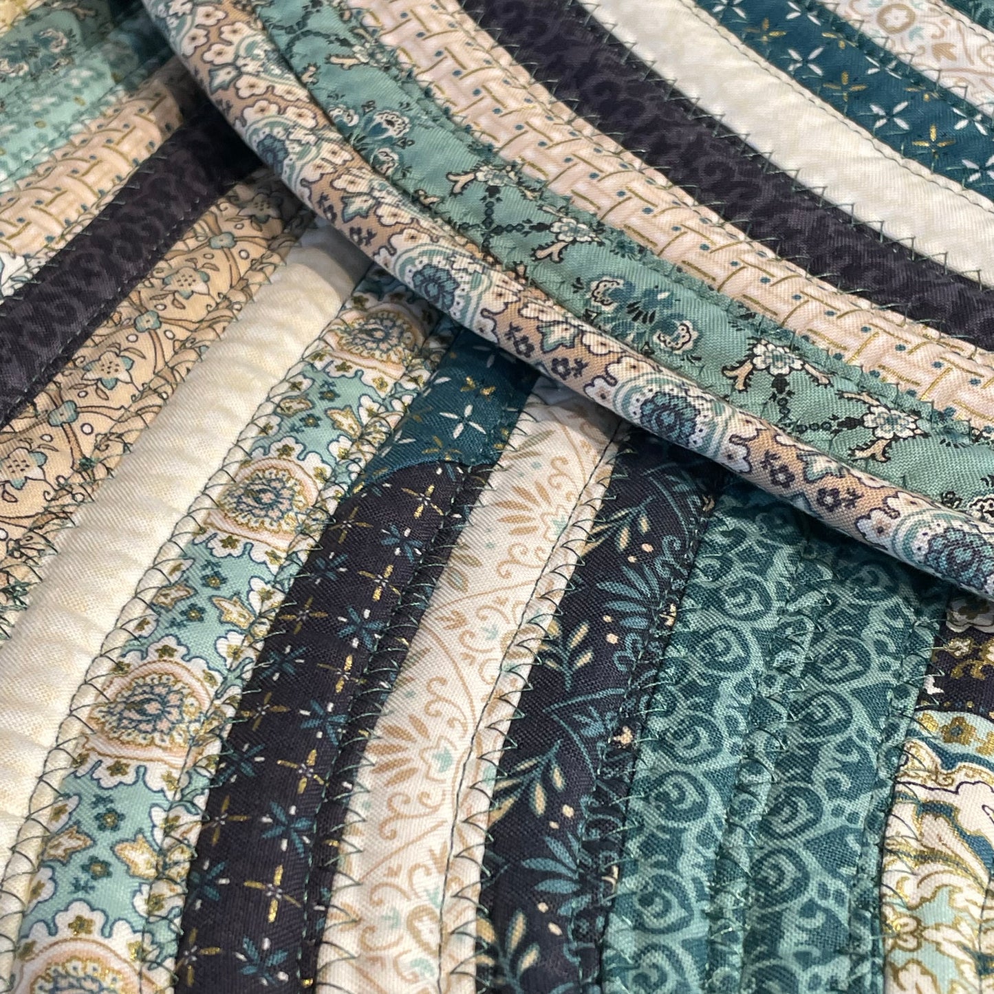Green Handmade Kitchen Accent Rug For Bathroom or Bedside Too!