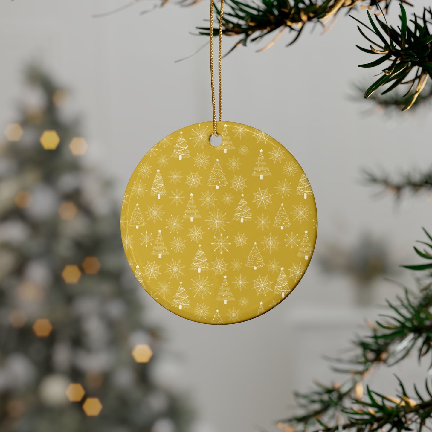 Heart-Shaped Ceramic Ornaments, Holiday Decor, Christmas Tree Ornaments, Unique Gift, Festive Home Decoration