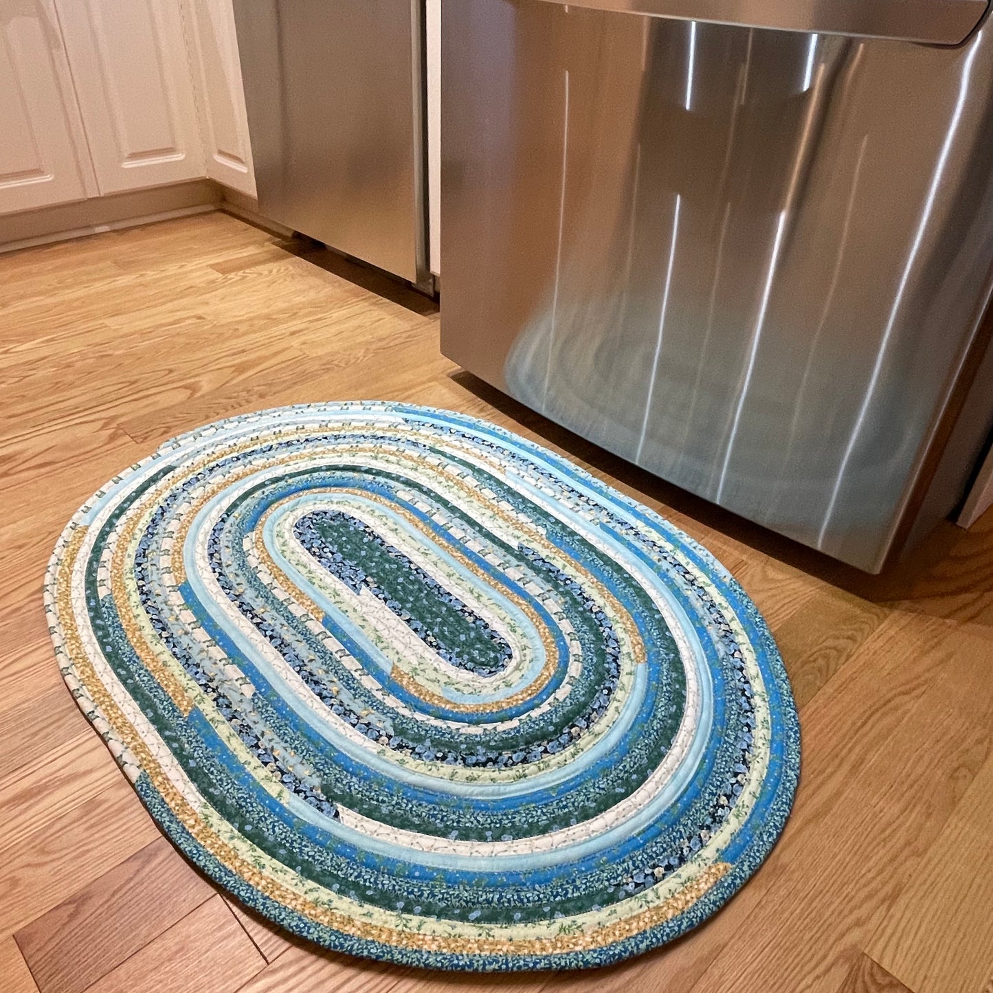 Modern Farmhouse Kitchen Accent Rug Floral Cotton Rug