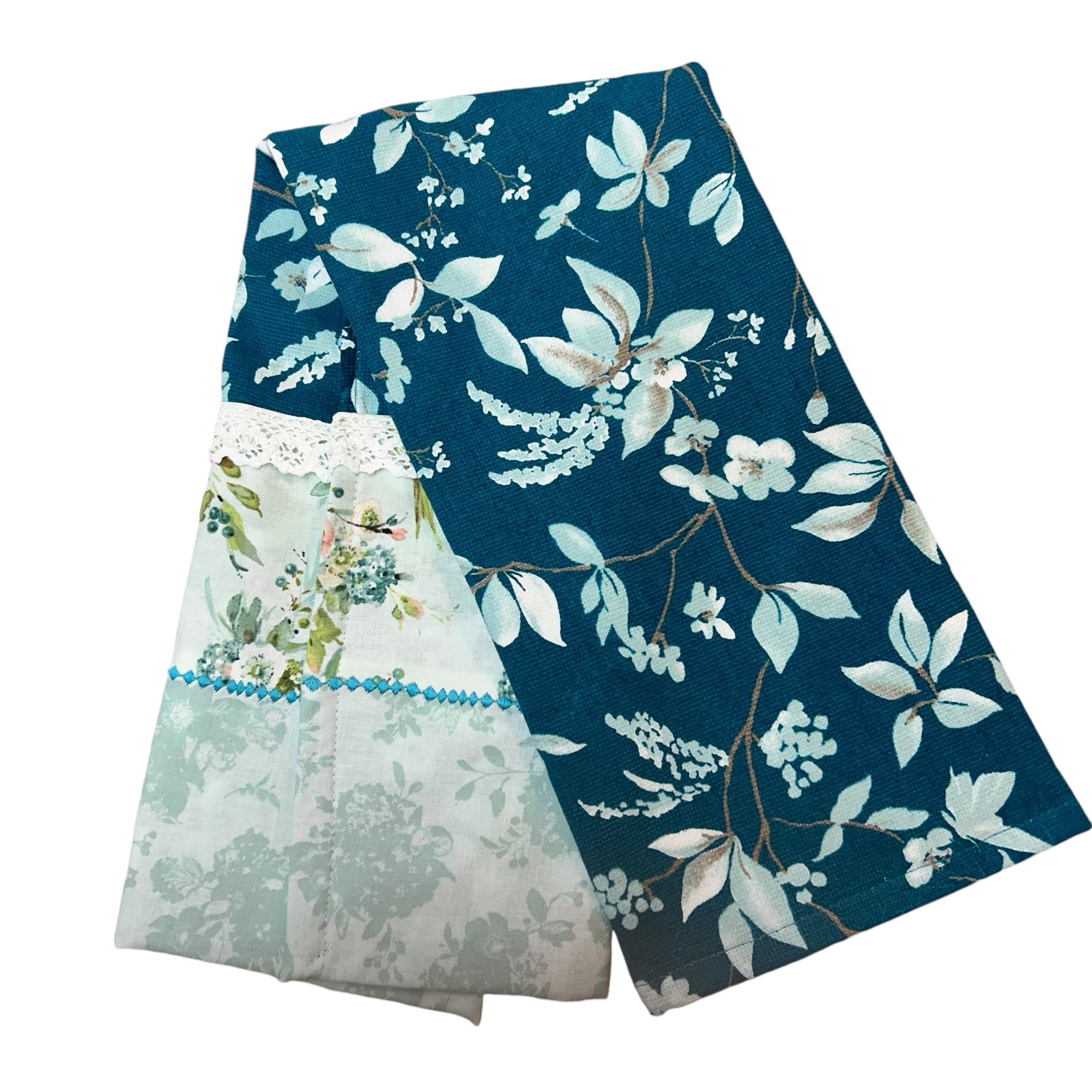 Charming Teal Dish Towel