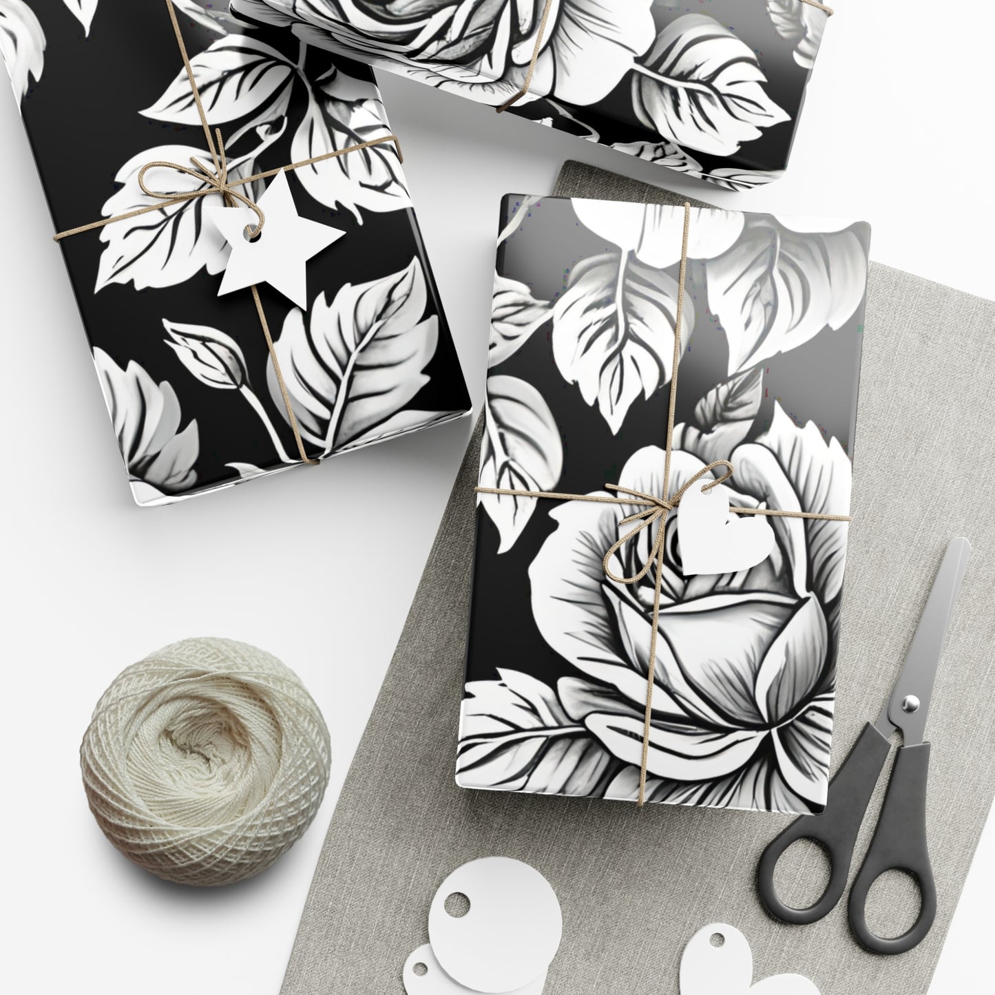 Elegant Floral Gift Wrap Papers, Premium Wrapping Paper for Special Occasions, Birthday, Wedding, Christmas, Eco-friendly Wrapping