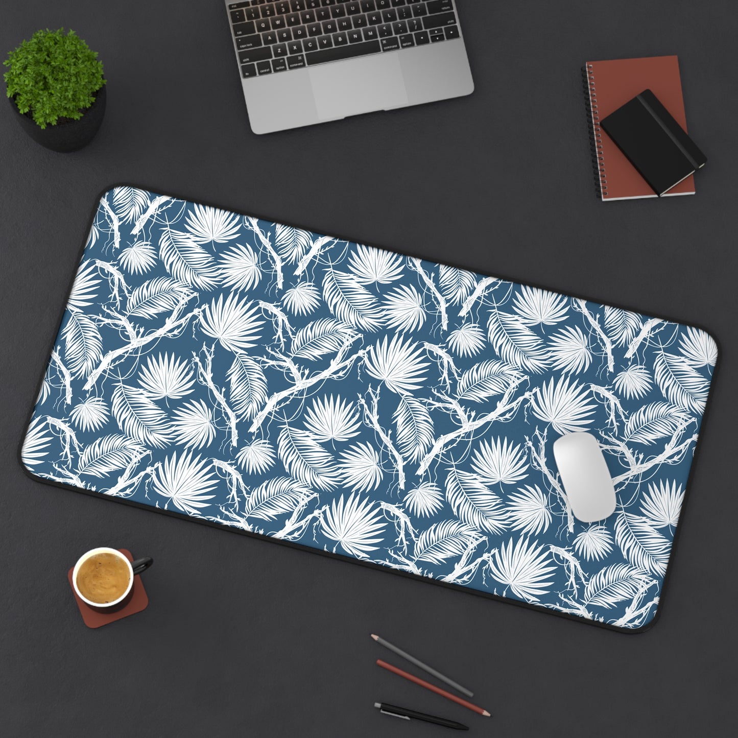Botanical Tropical Desk Mat for Home Office Decor