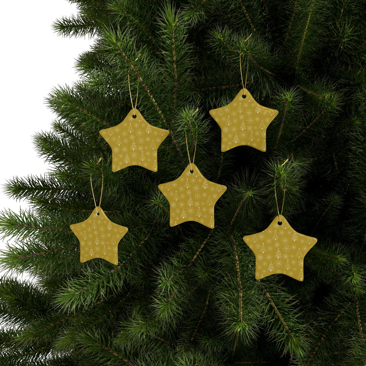 Heart-Shaped Ceramic Ornaments, Holiday Decor, Christmas Tree Ornaments, Unique Gift, Festive Home Decoration