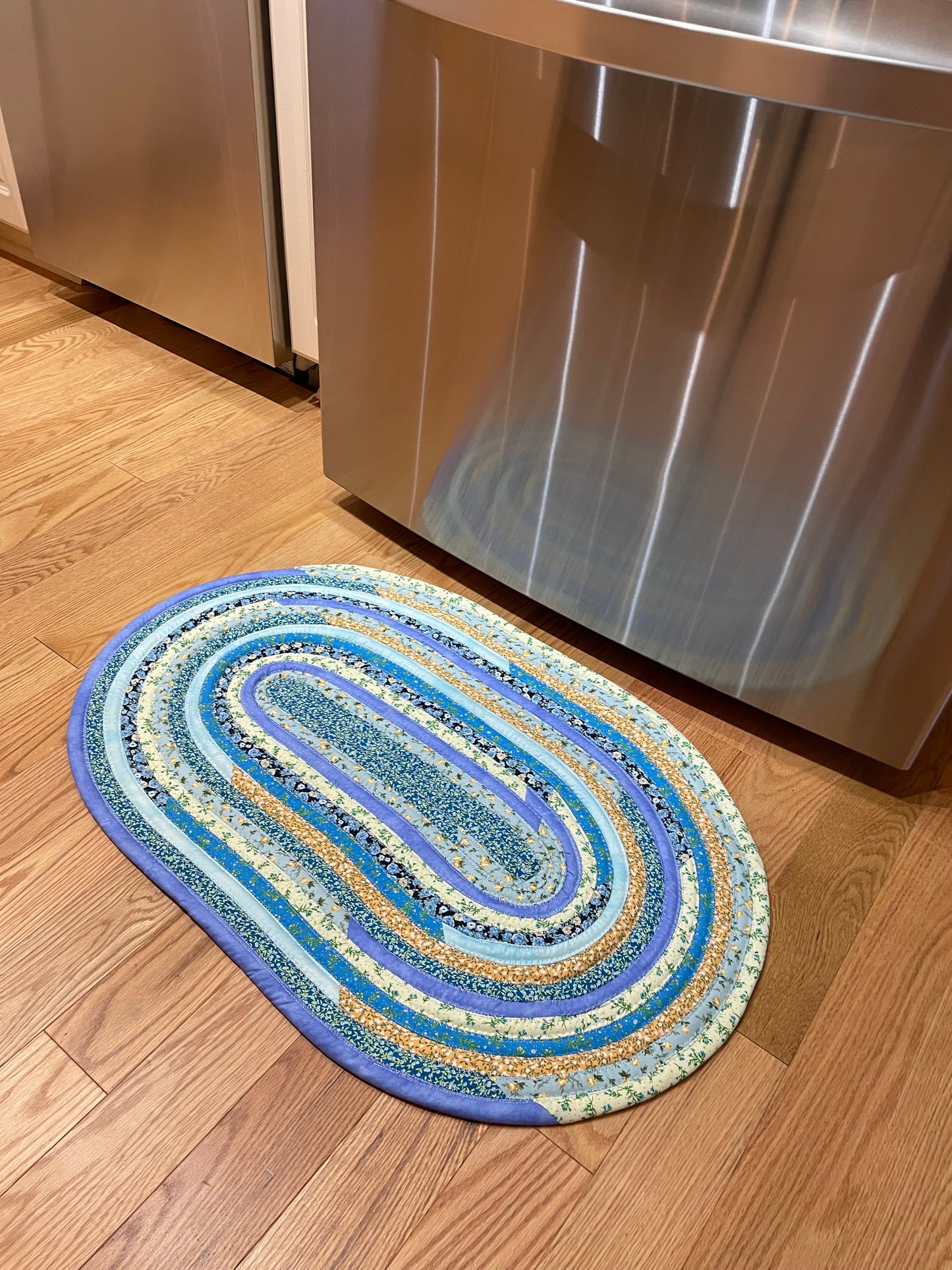 Floral Kitchen Accent Rug Washable Cotton Kitchen Rug