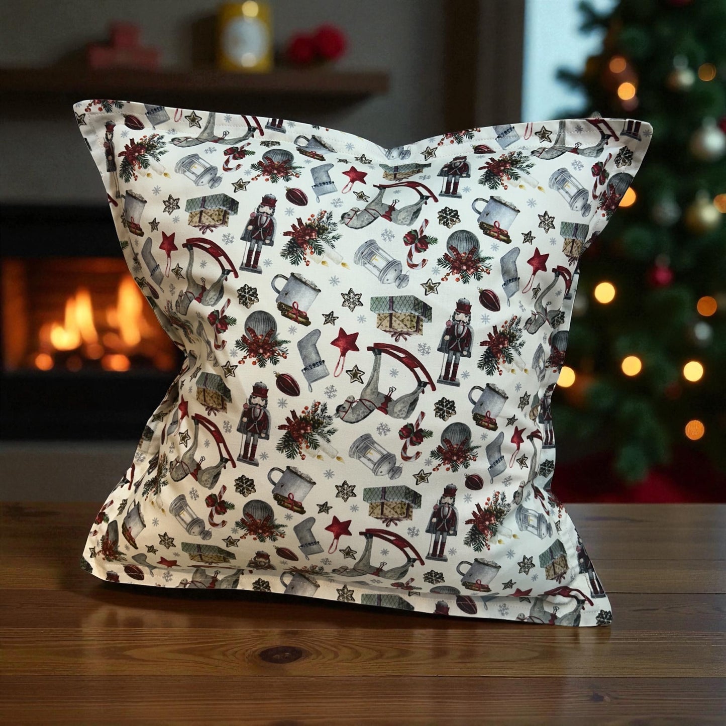 Nutcracker Cotton Pillow Sham - Insert sold separately
