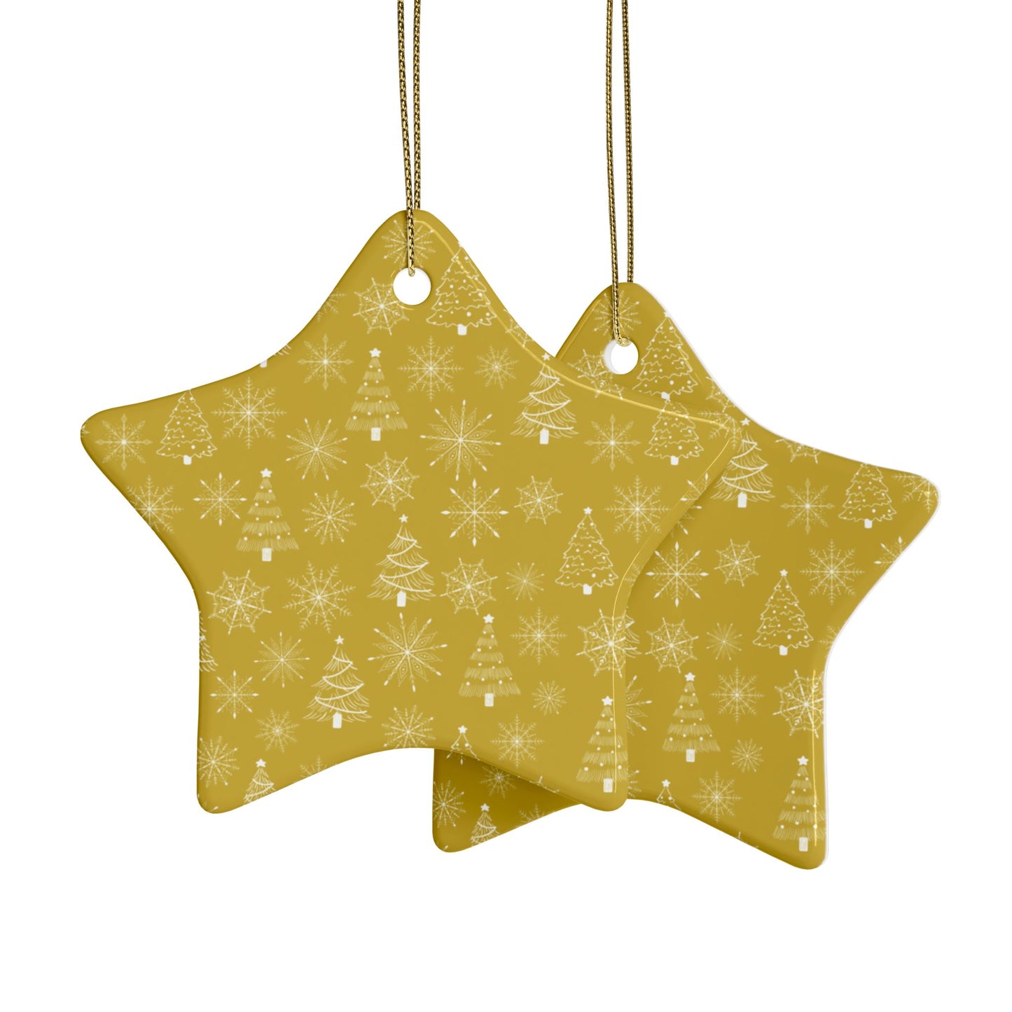 Heart-Shaped Ceramic Ornaments, Holiday Decor, Christmas Tree Ornaments, Unique Gift, Festive Home Decoration