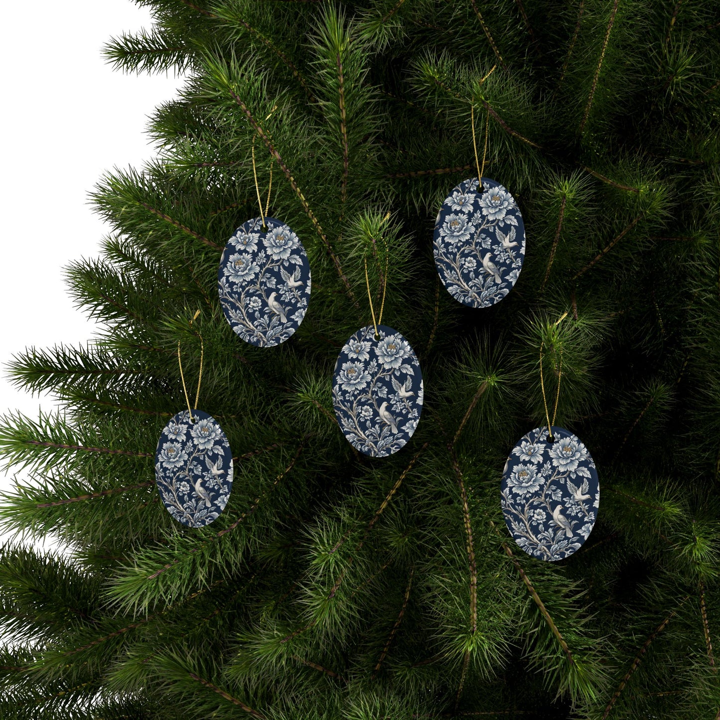 Ceramic Floral Heart Ornaments - Elegant Home Decor, Holiday Gifts, Wedding Decor, Personalized Keepsakes, Handcrafted Gifts
