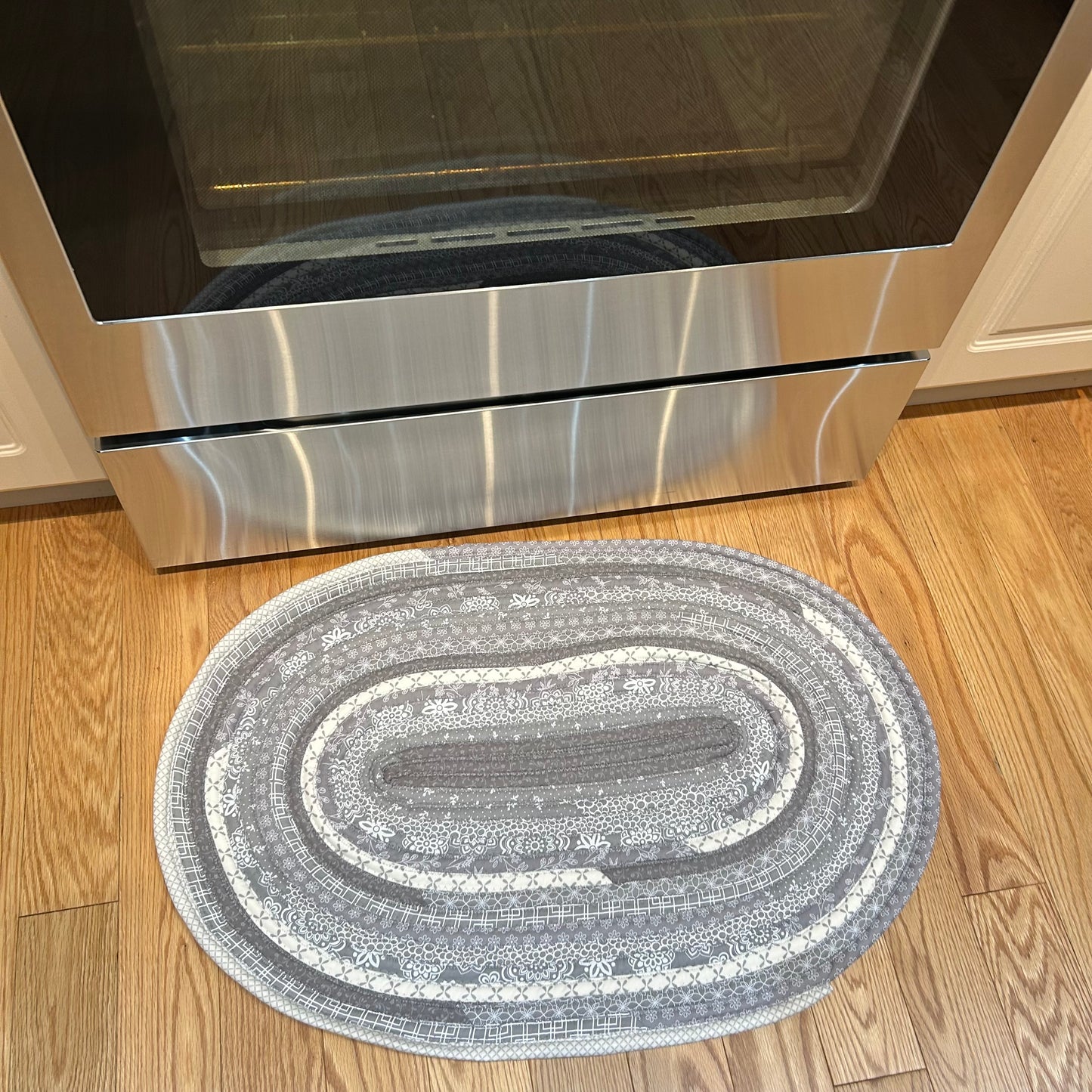 Grey Cotton JellyRoll Rug