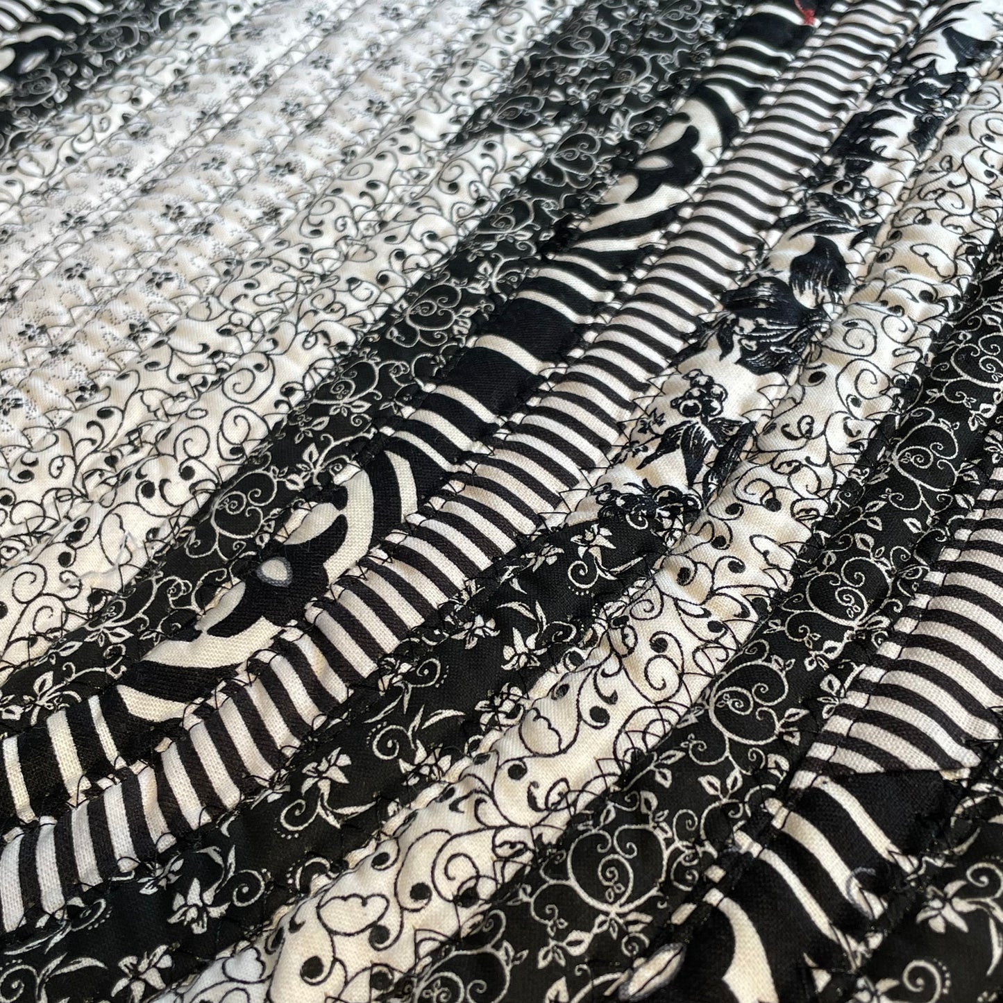 Black and White Modern Farmhouse Kitchen Accent Rug, Cotton Washable Rug