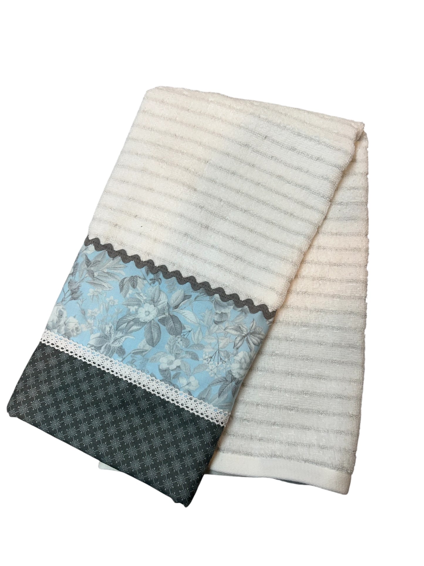 Blue Floral Farmhouse Dish Towel