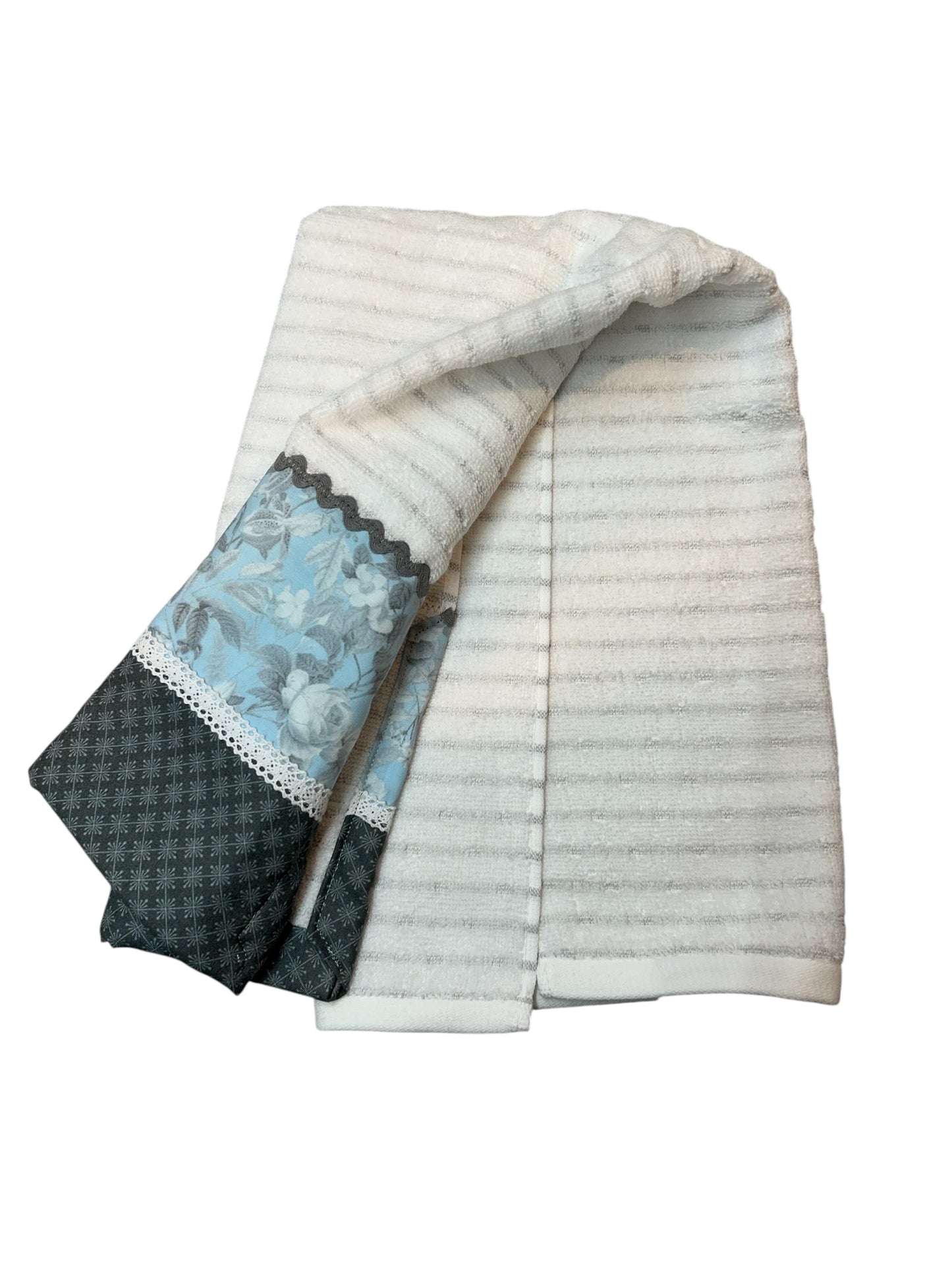 Blue Floral Farmhouse Dish Towel