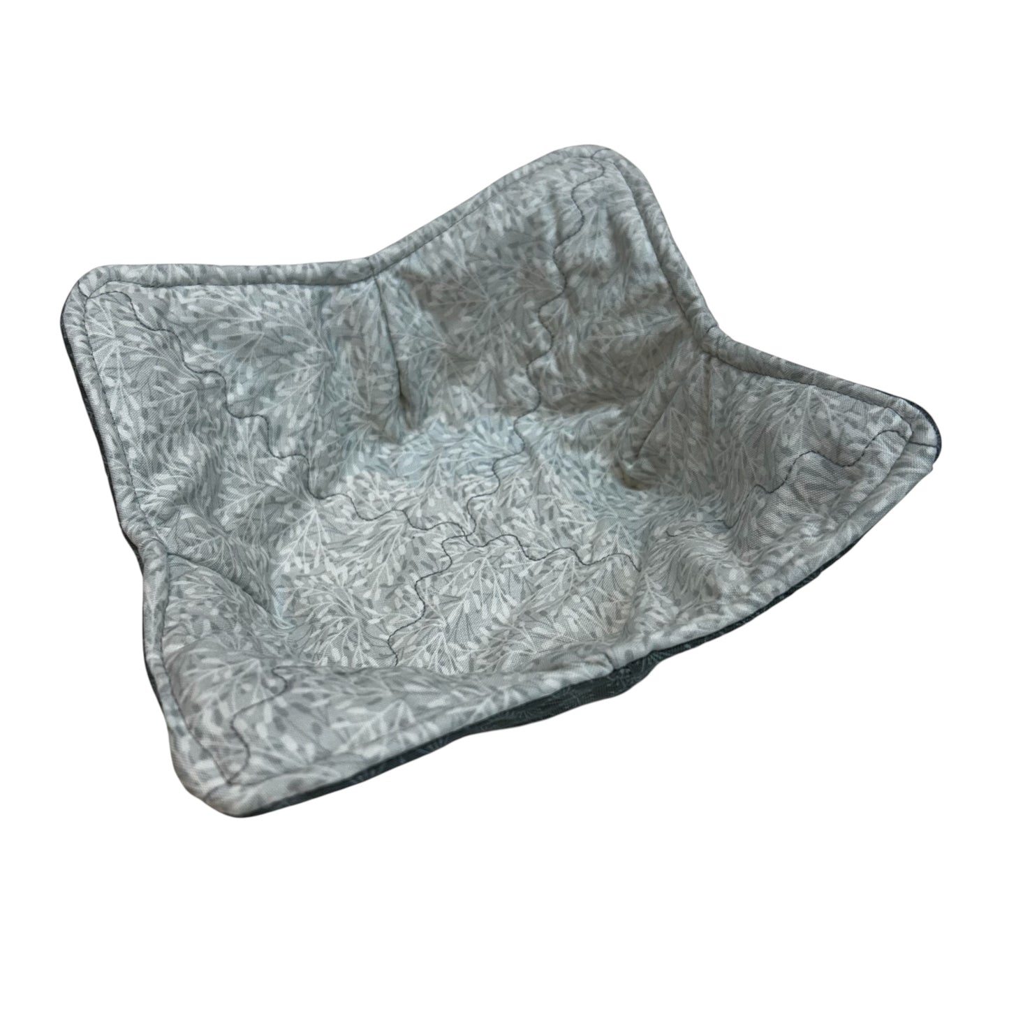 Grey Cotton Soup Bowl Cozy