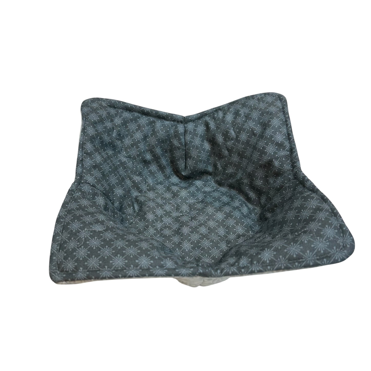 Grey Cotton Soup Bowl Cozy