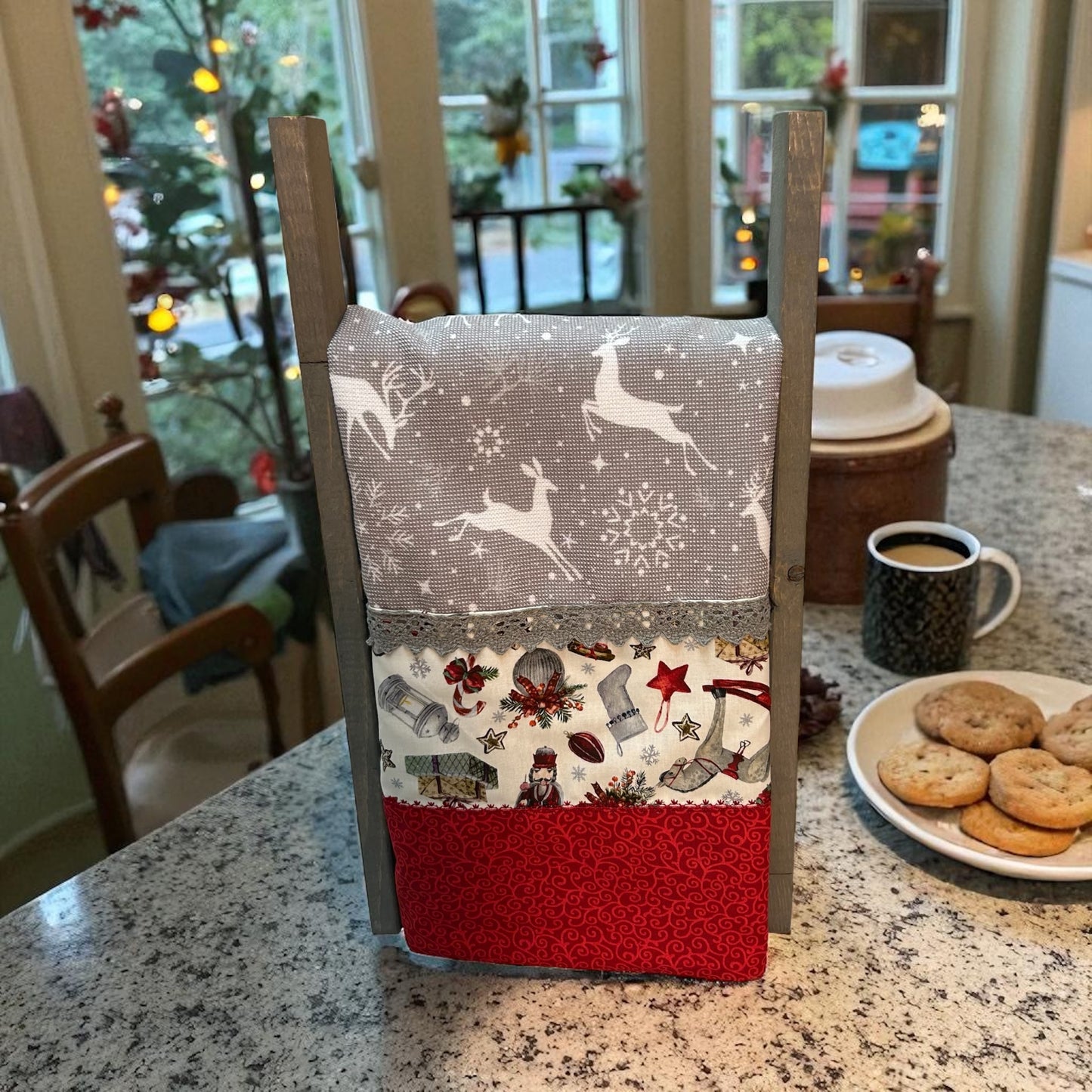 Reindeer and Nutcracker Towel