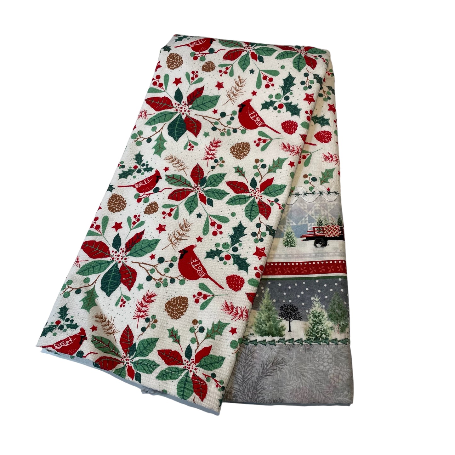Cute Country Themed Dish Towel For Christmas Kitchen