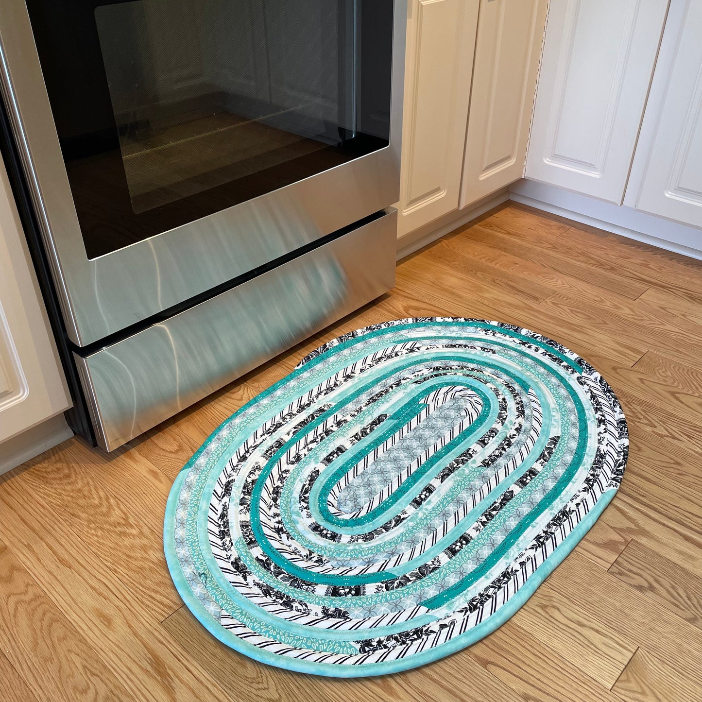 Teal Kitchen Accent Rug For Sink Vanity Rug Or Bathmat
