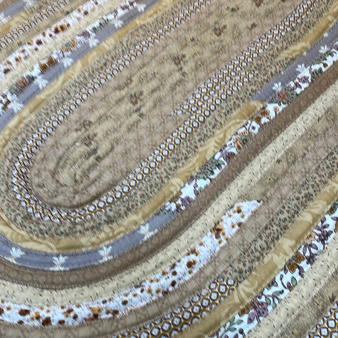 Modern Farmhouse Kitchen Accent Rug For Sink, Bathtub Mat Or Vanity. Washable Cotton Rug Handmade in Canada