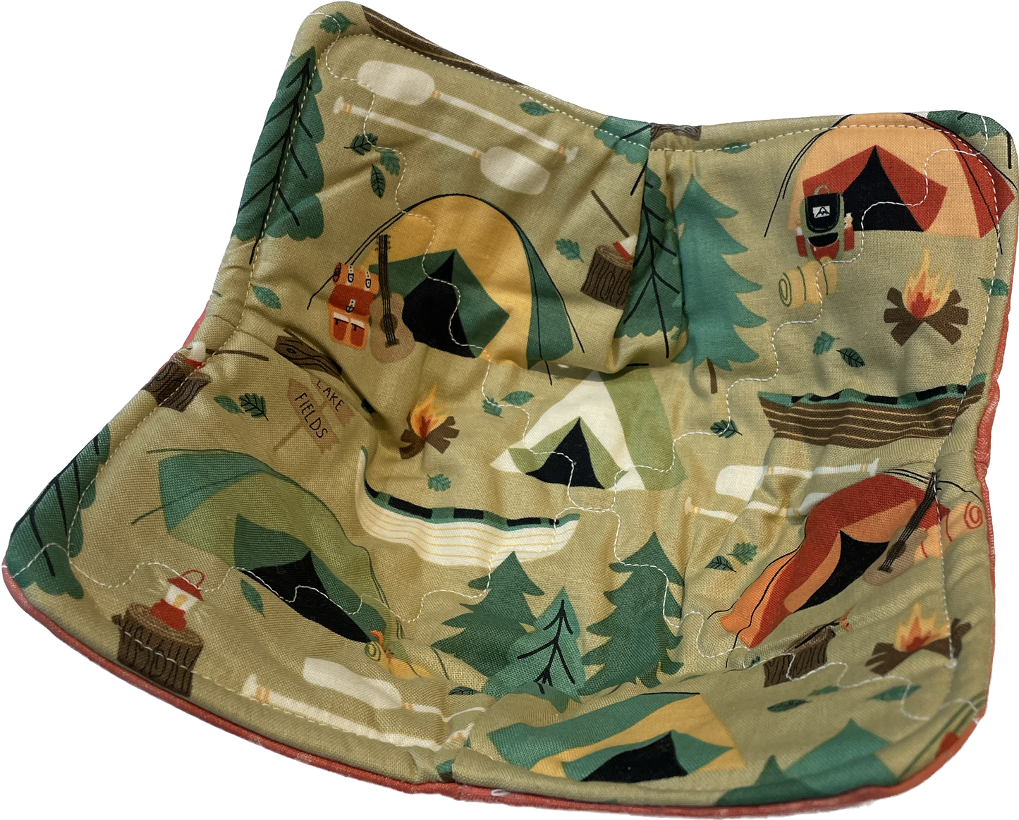 Soup Bowl Cozy for Microwave Hot Bowl Hug Made of Cotton Reversible Soup Cozy Hot Pad
