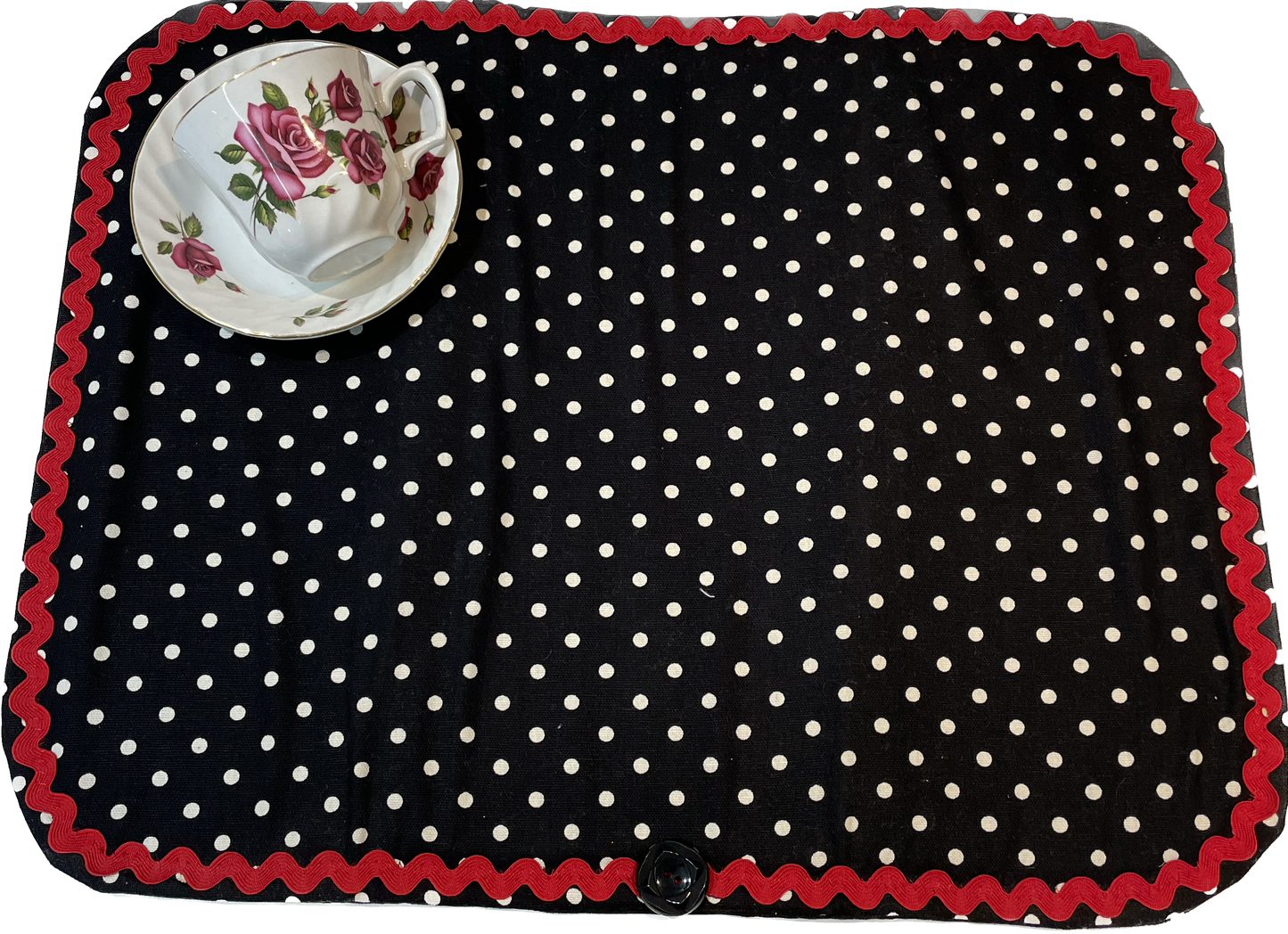 Black and White Kitchen Dish Drying Mat For Kitchen Sink Vintage Polka Dot Drying Mat For Kitchen