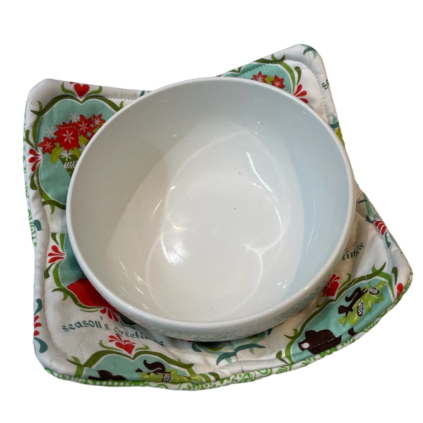 Christmas Soup Bowl Cozy For Microwave Reversible Hot Soup Bowl Cozy