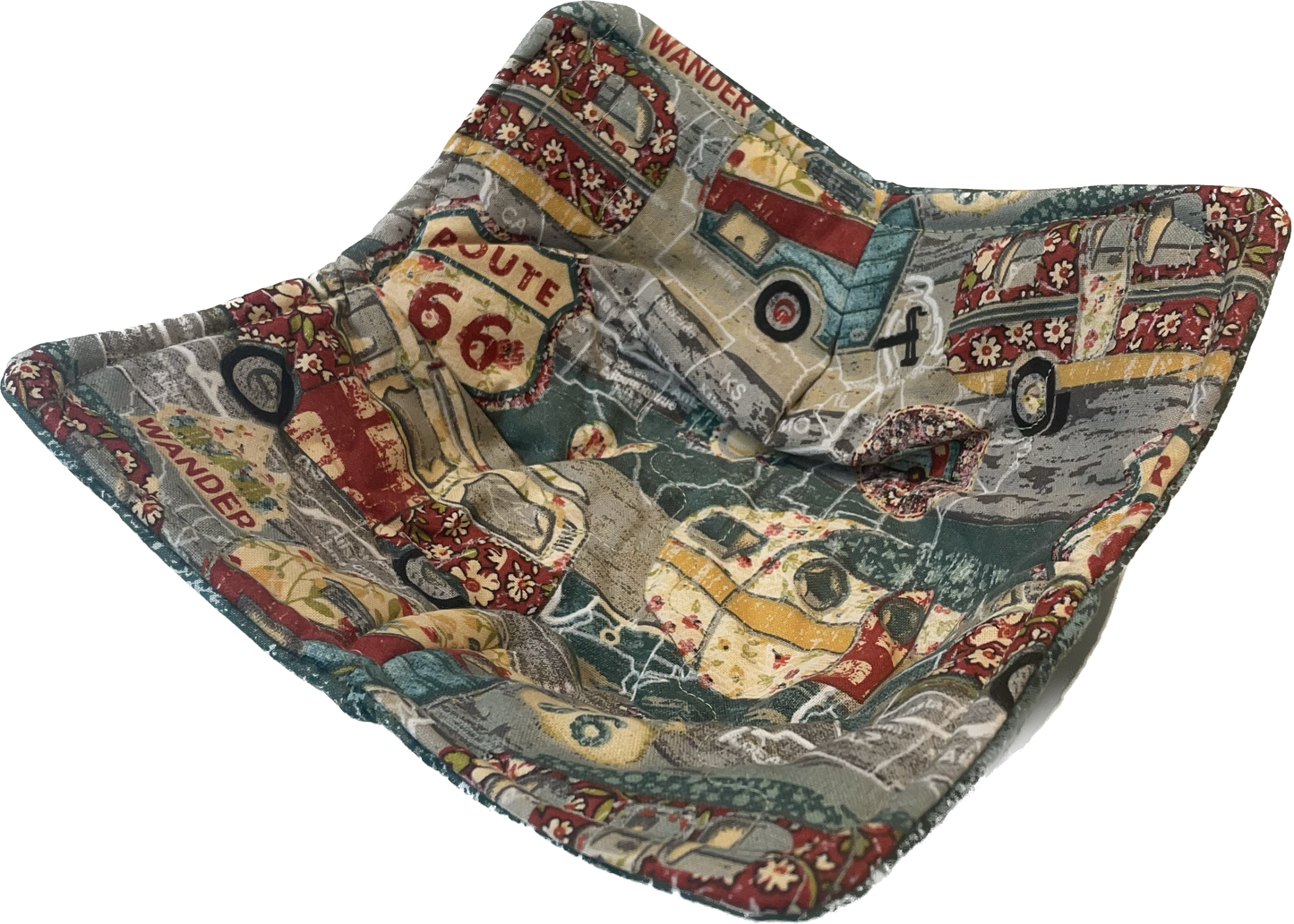 Reversible Microwave Soup Bowl Cozy, Camping Themed Soup Bowl Microwave Bowl Hug