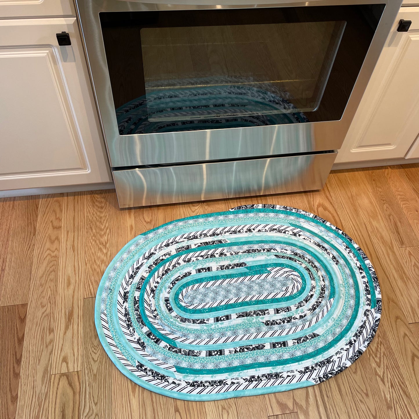 Teal Kitchen Accent Rug For Sink Vanity Rug Or Bathmat