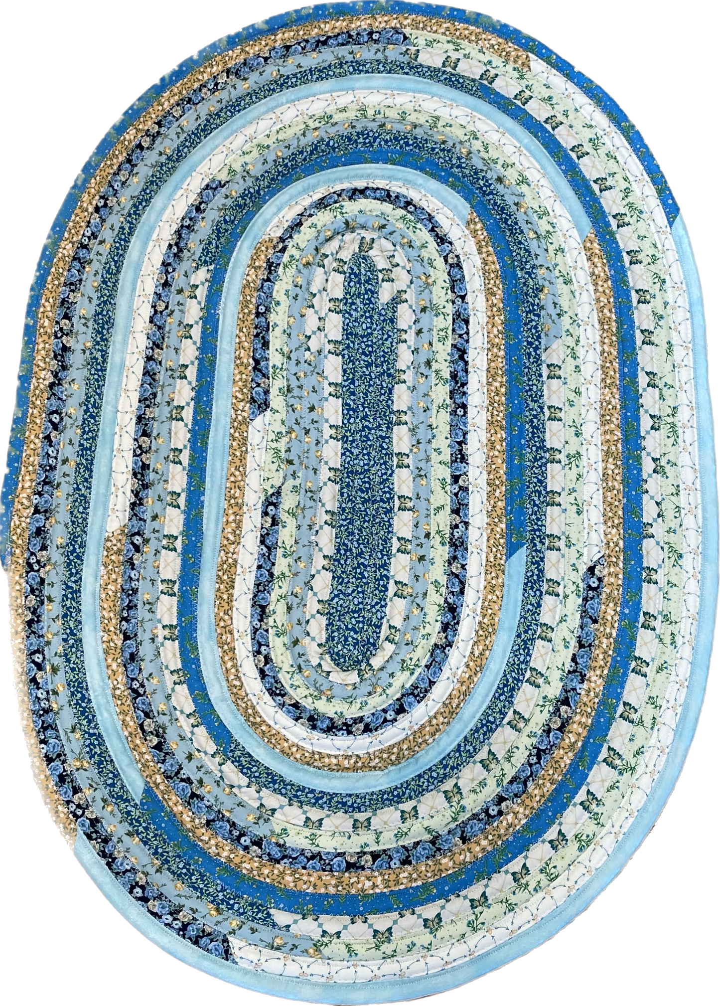 Farmhouse Kitchen Accent Rug Handmade Cotton Jelly Roll Rug For Kitchen, Bedside or Luxury Cotton Bathmat