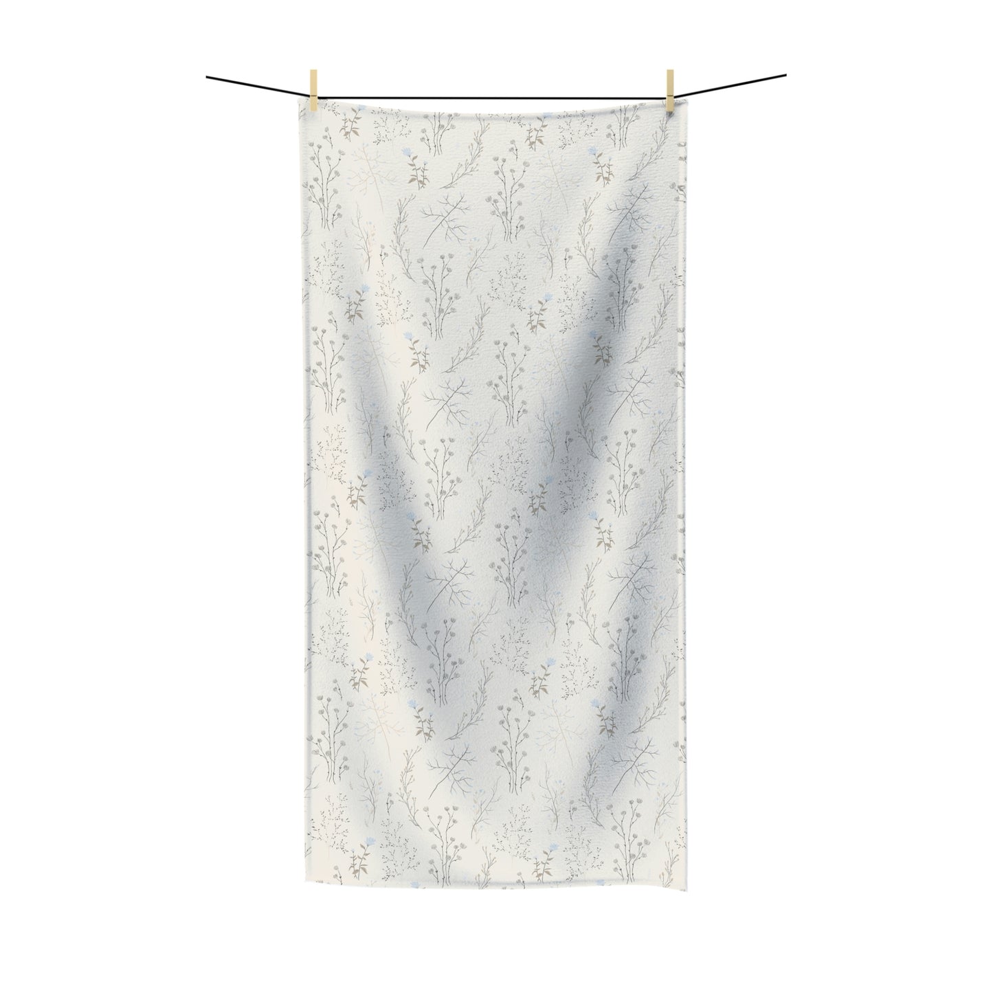 Off White Floral Bath Towel | 2 Sizes Available