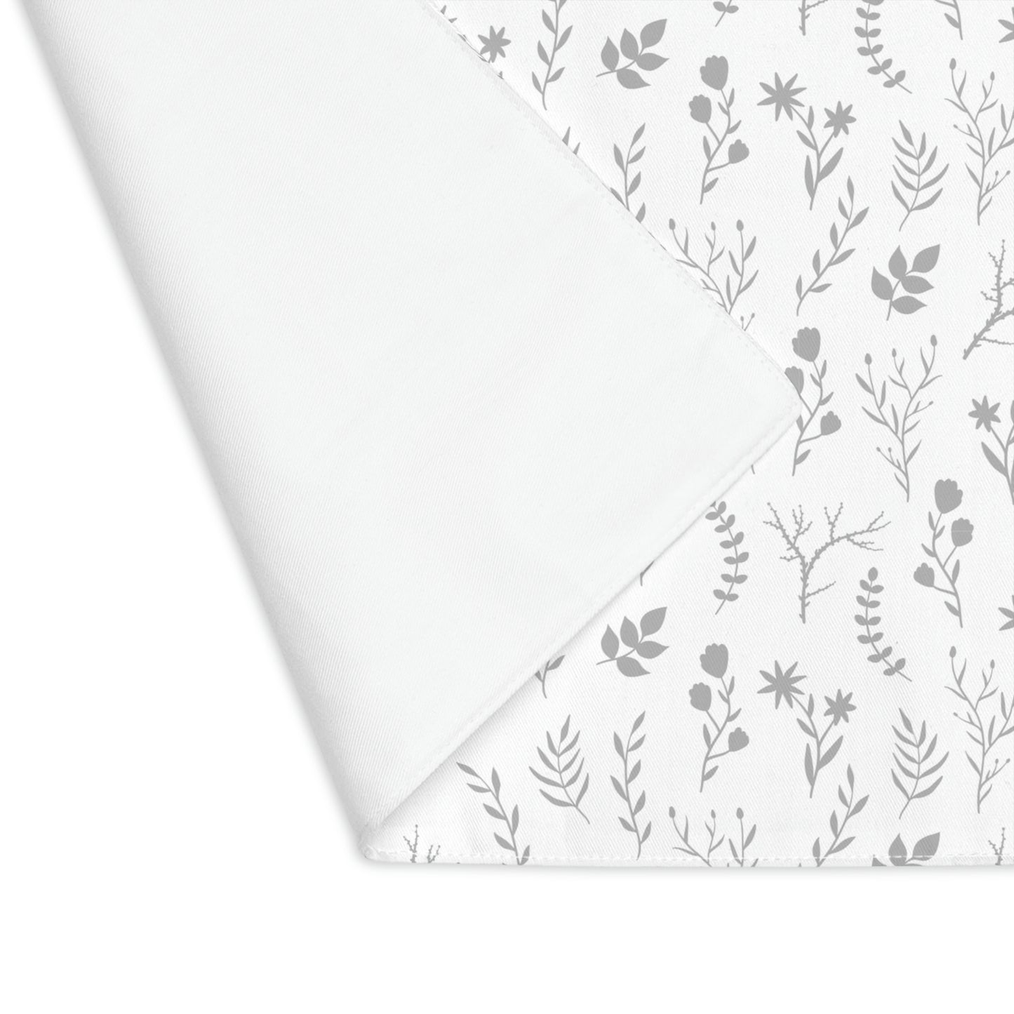 Grey Floral Dinner Table Placemat
