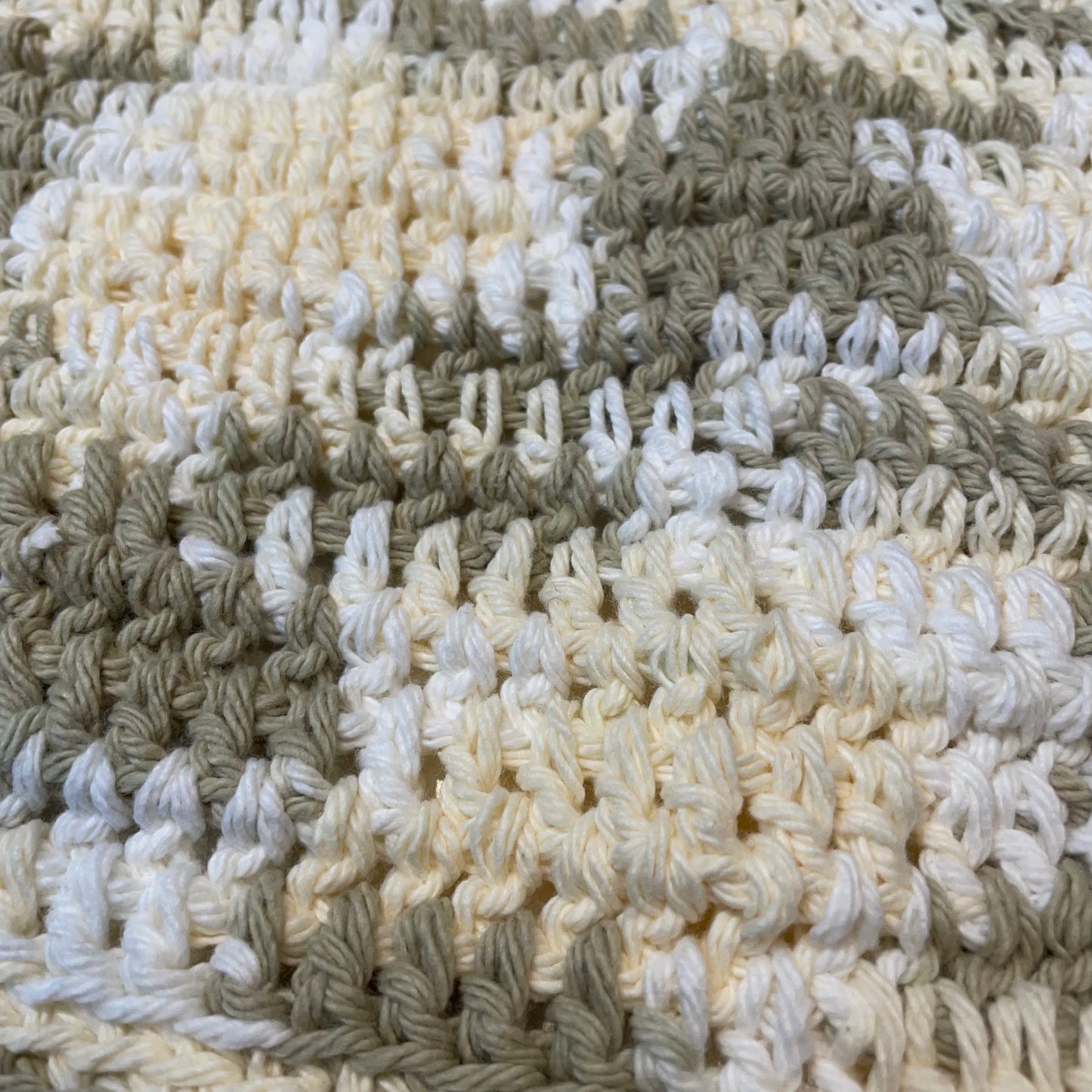 Crotched Cotton Dish Cloth , Cream Cotton Dish Cloth, Handmade Dish Cloth - Home Stitchery Decor