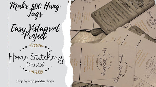 500 Hang Tags the Easy way using Vista Print. Design your own product hang tags in minutes.  