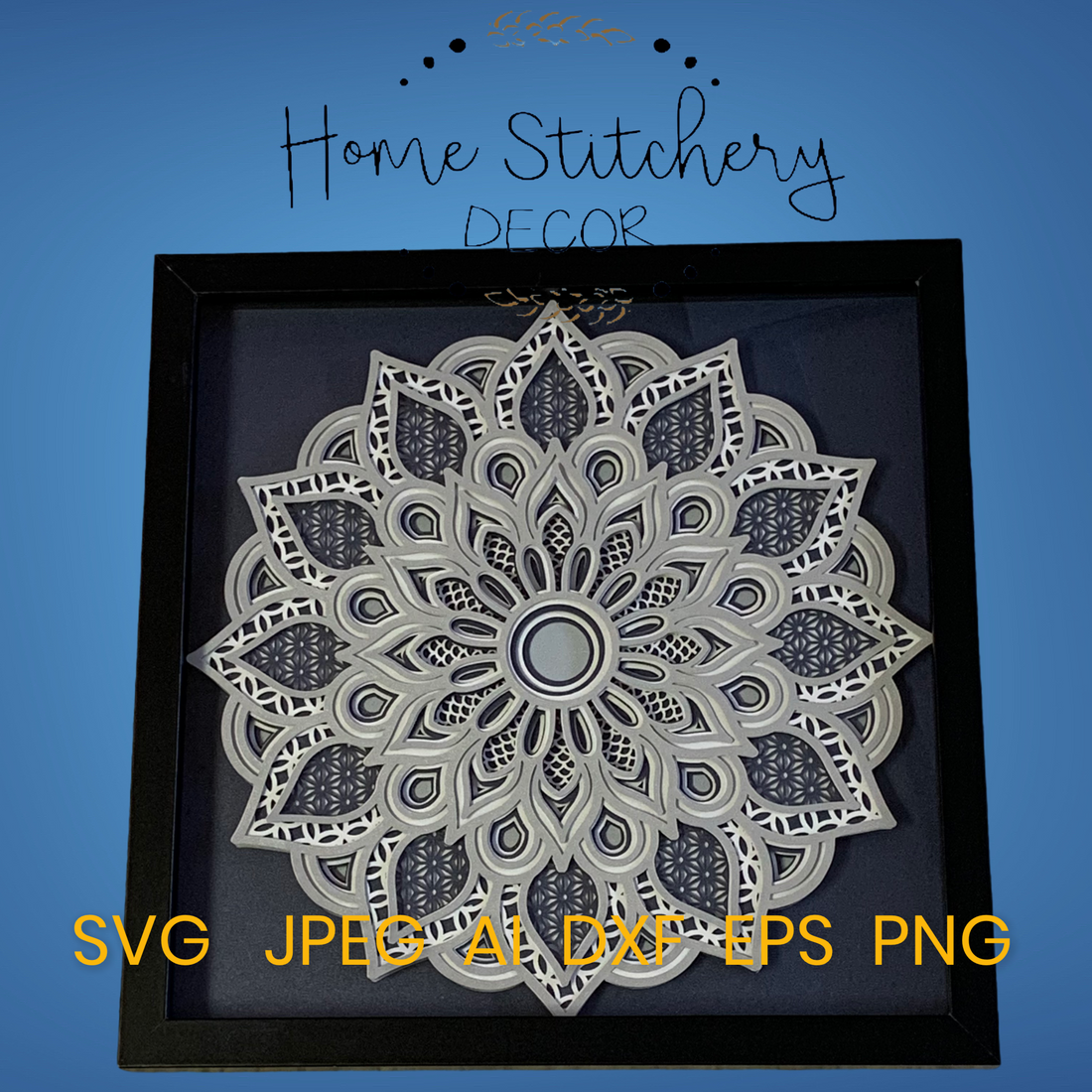 Cricut Mandala, Cricut Mandala Shadow Box Tutorial with Instant Download SVG Files