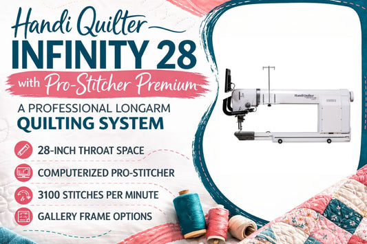 Handi Quilter Infinity 28 with Pro-Stitcher Premium – A Professional Longarm Quilting System