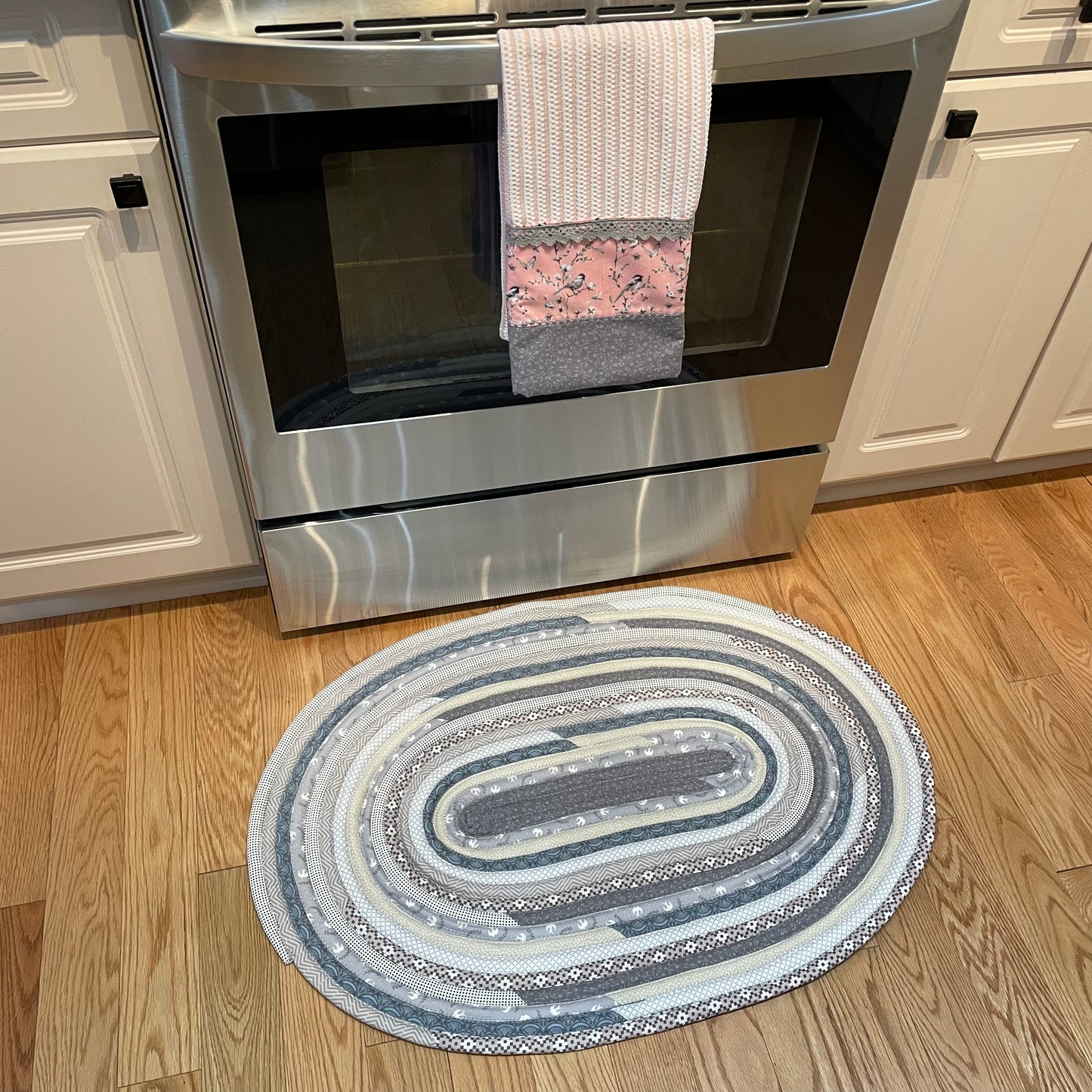 Grey Jelly Roll Rug For Kitchen