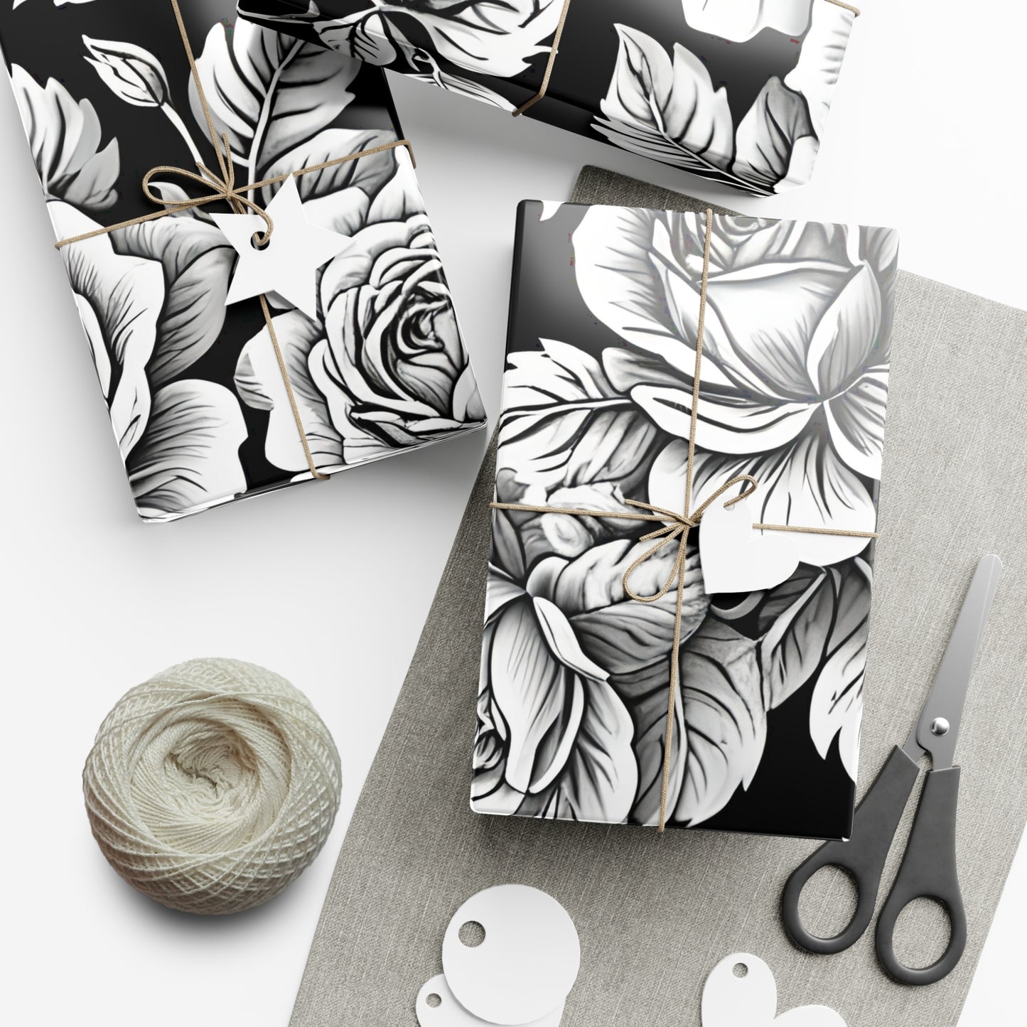 Elegant Floral Gift Wrap Papers, Premium Wrapping Paper for Special Occasions, Birthday, Wedding, Christmas, Eco-friendly Wrapping