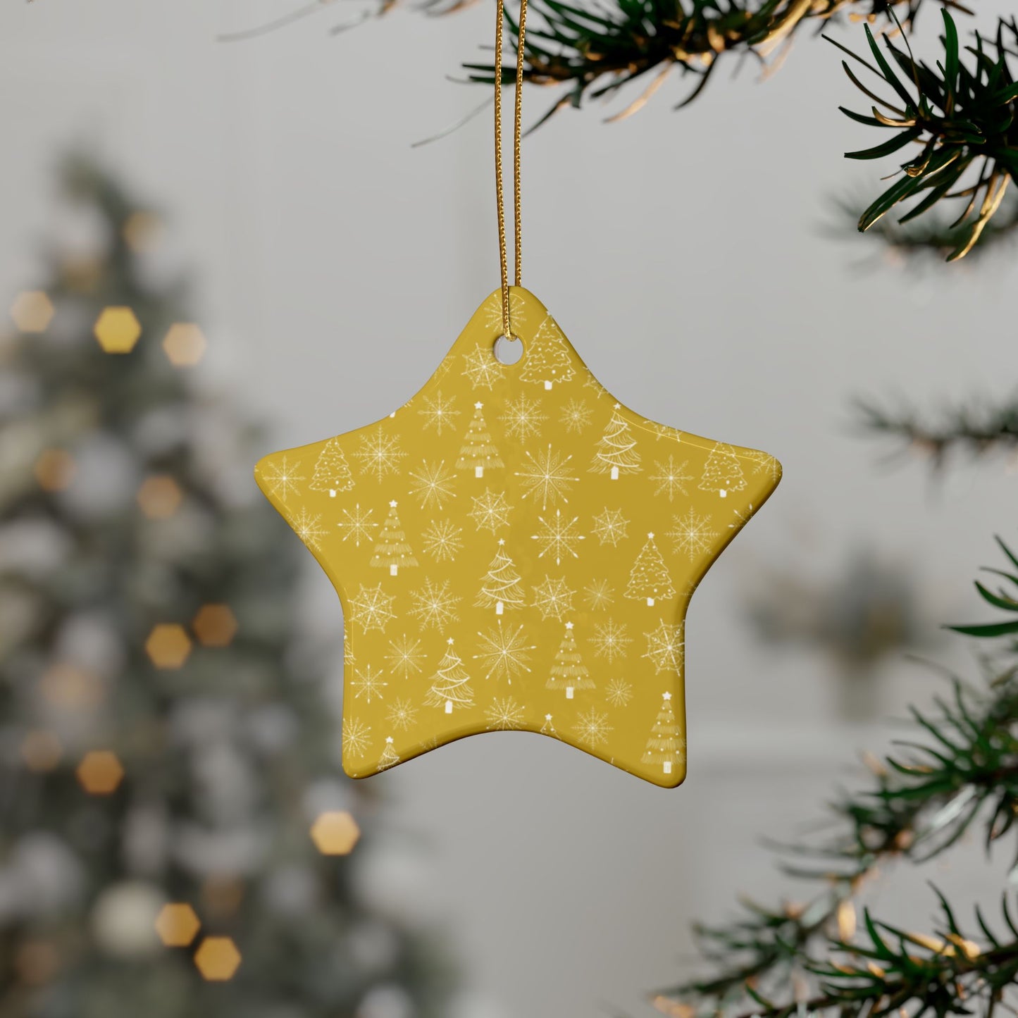 Heart-Shaped Ceramic Ornaments, Holiday Decor, Christmas Tree Ornaments, Unique Gift, Festive Home Decoration
