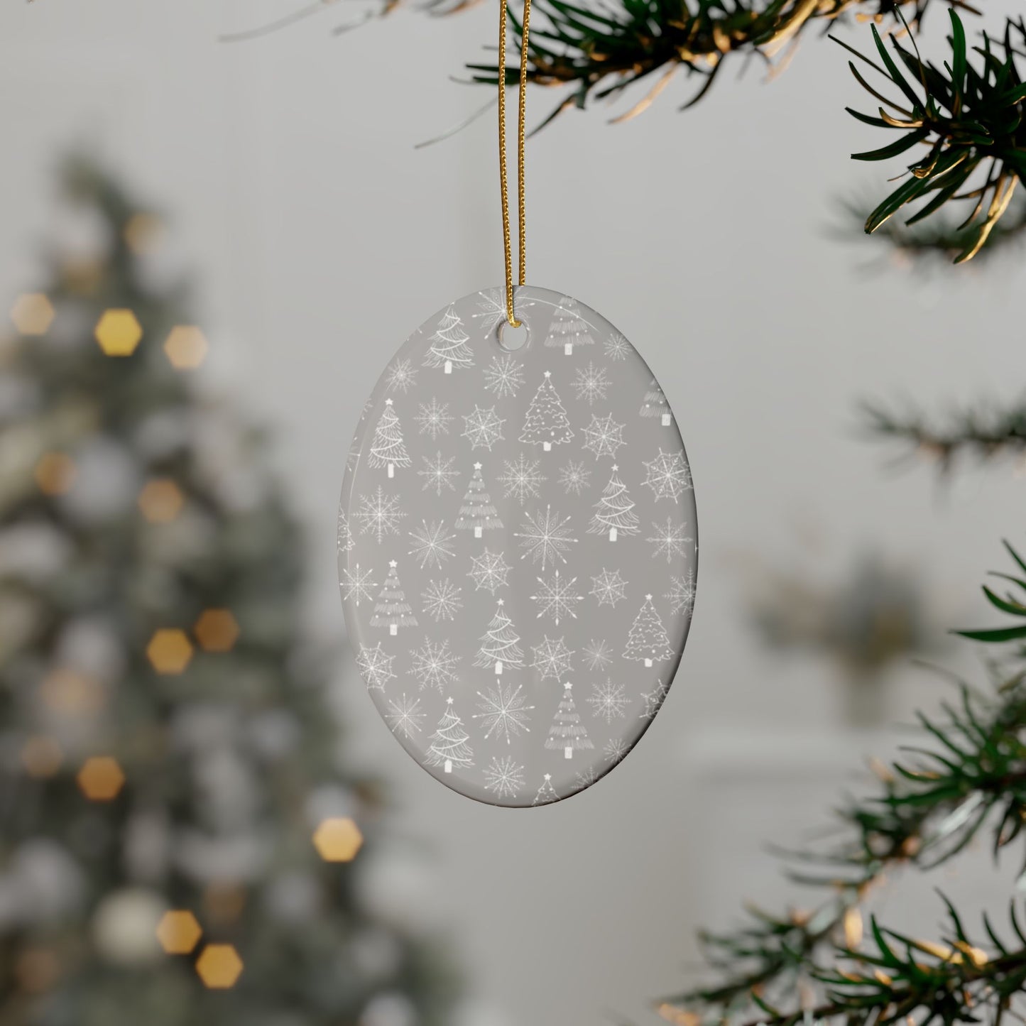 Ceramic Christmas Ornaments - Heart Shaped , Holiday Decor, Personalized Gift, Tree Decorations, Winter Celebrations, Unique Keepsake