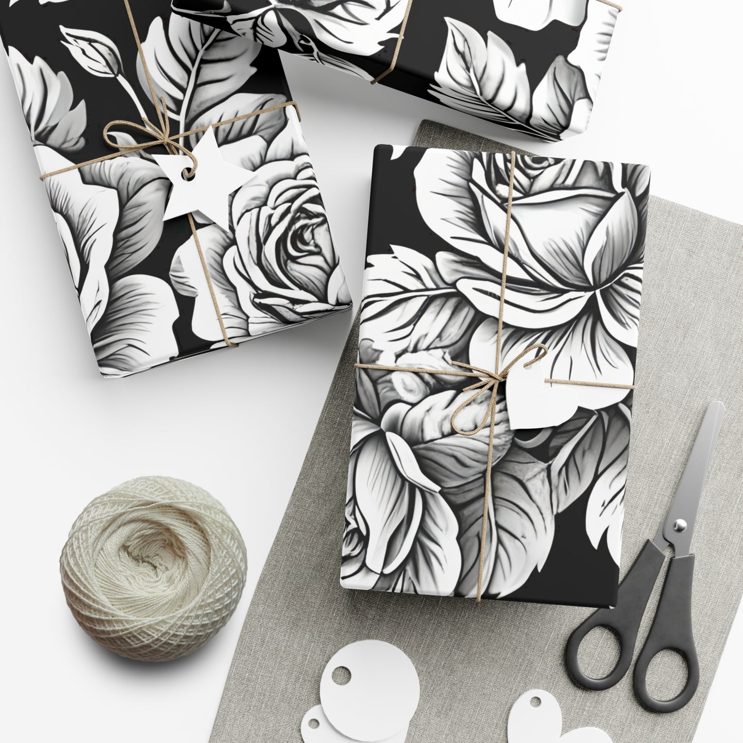 Elegant Floral Gift Wrap Papers, Premium Wrapping Paper for Special Occasions, Birthday, Wedding, Christmas, Eco-friendly Wrapping