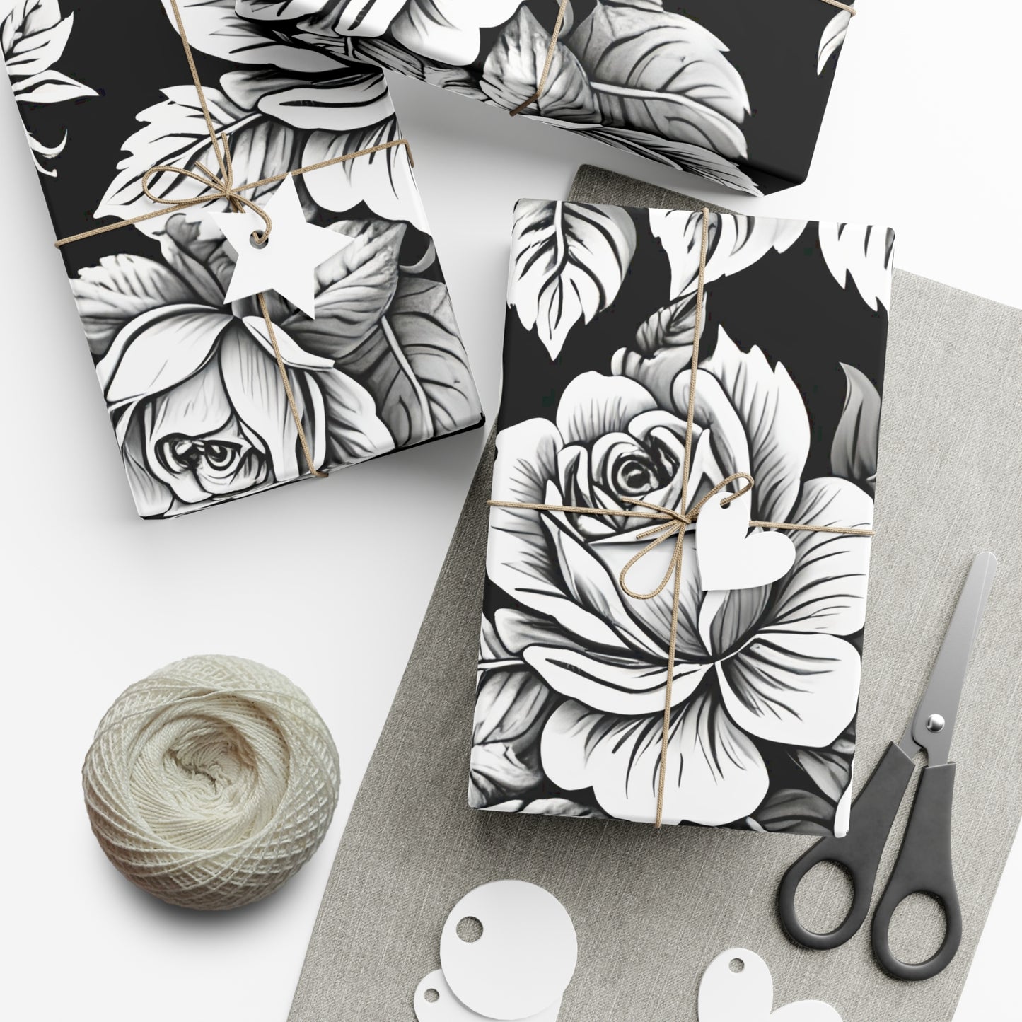 Elegant Floral Gift Wrap Papers, Premium Wrapping Paper for Special Occasions, Birthday, Wedding, Christmas, Eco-friendly Wrapping