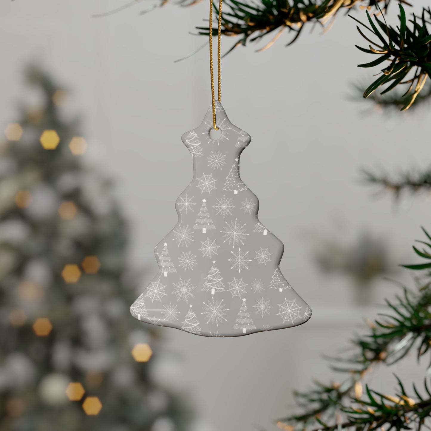 Ceramic Christmas Ornaments - Heart Shaped , Holiday Decor, Personalized Gift, Tree Decorations, Winter Celebrations, Unique Keepsake