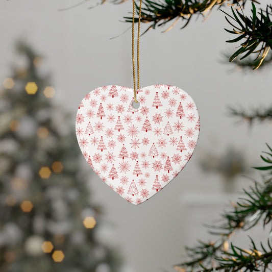 Heart-Shaped Holiday Ceramic Ornaments, Festive Tree Decorations, Customizable Gift, Christmas Decor, Unique Keepsakes, Seasonal Home [...]