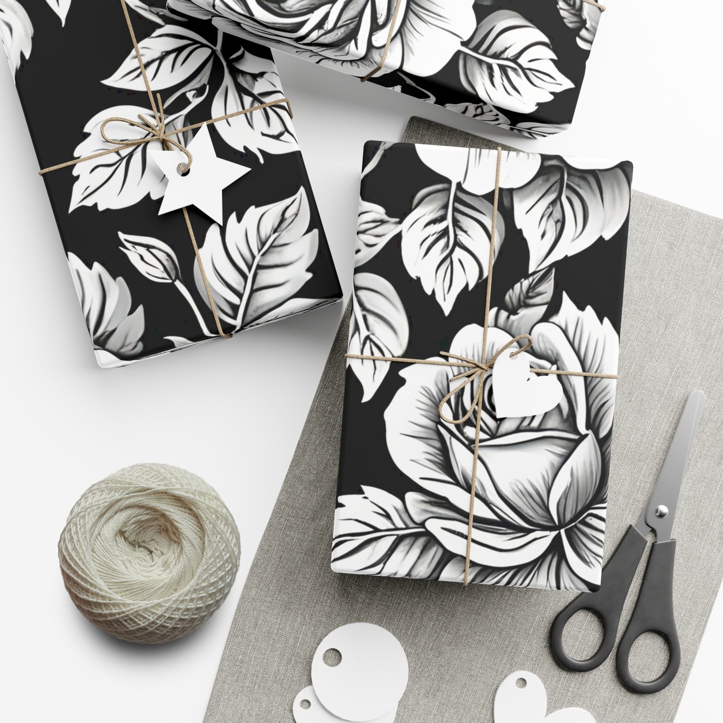 Elegant Floral Gift Wrap Papers, Premium Wrapping Paper for Special Occasions, Birthday, Wedding, Christmas, Eco-friendly Wrapping