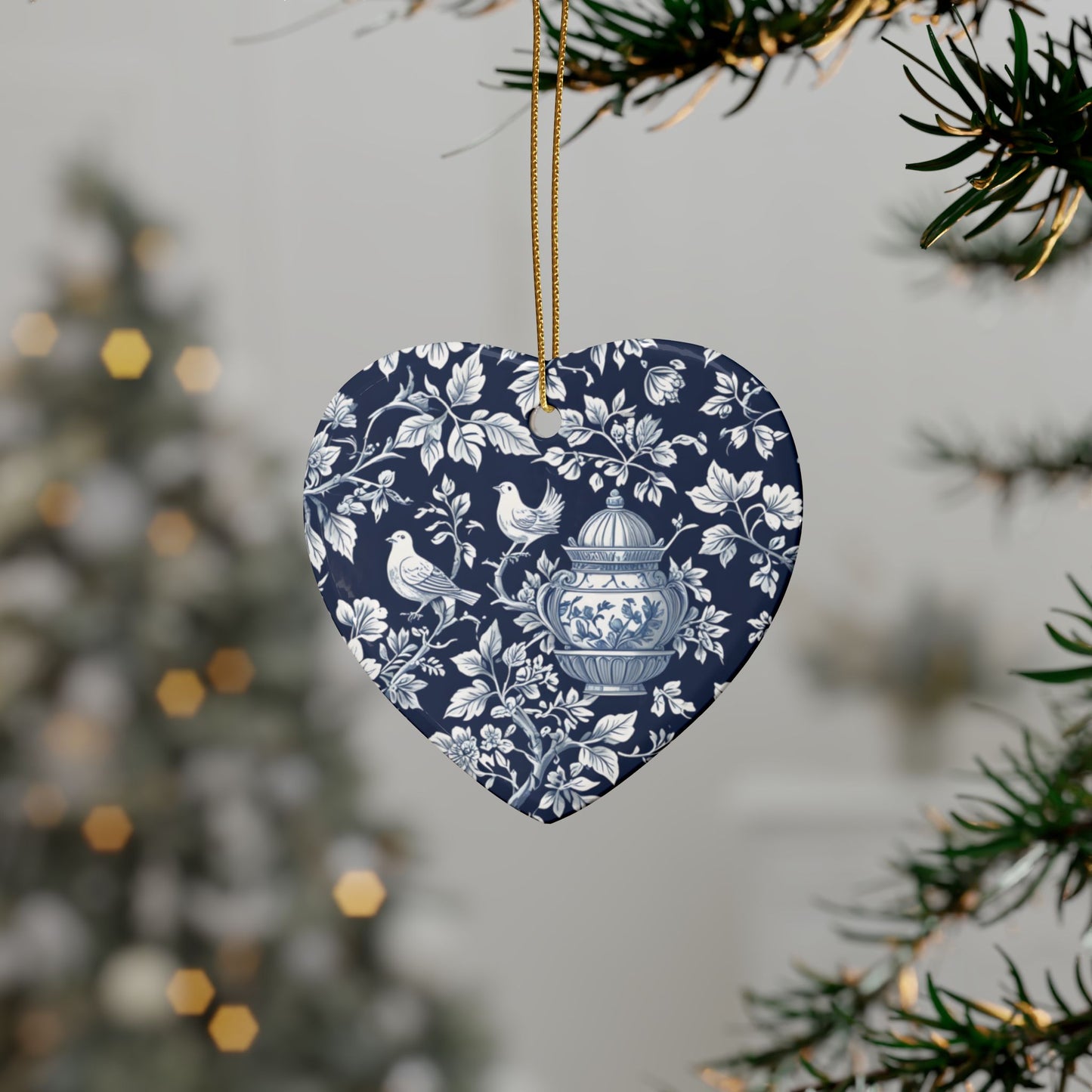 Elegant Ceramic Ornaments: Charming Home Decor, Seasonal Gifts, Wedding Favors, Holiday Decorations, Heart-Shaped Keepsakes