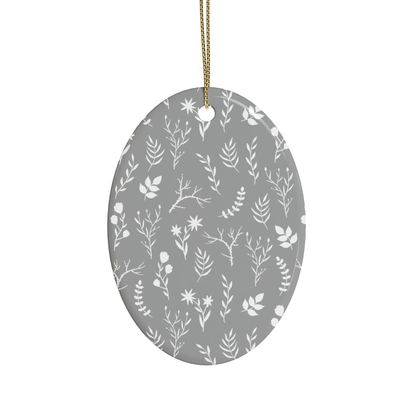 Heart-Shaped Ceramic Ornaments, Floral Christmas Decorations, Personalized Holiday Gifts, Unique Tree Ornaments, Wedding Favors