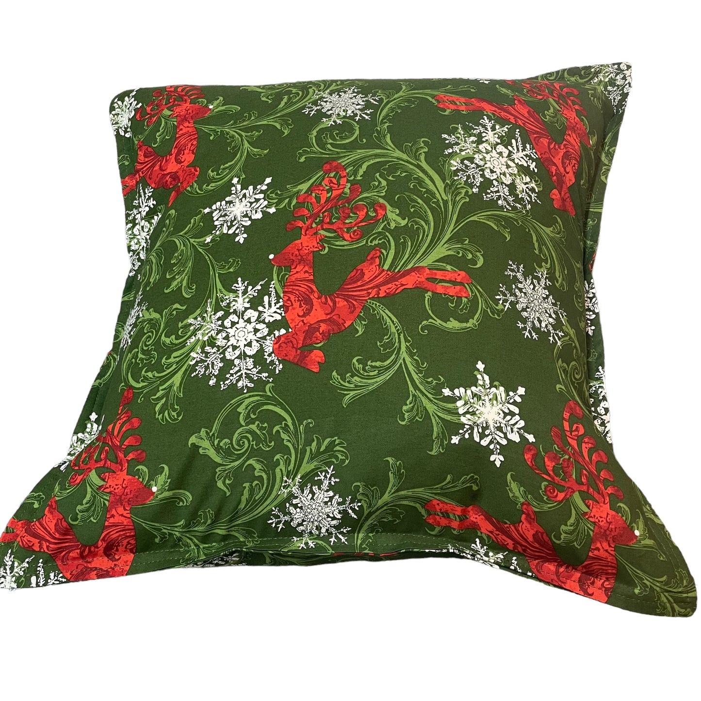 Reindeer Print Pillow Cotton Pillow Sham - Insert sold separately